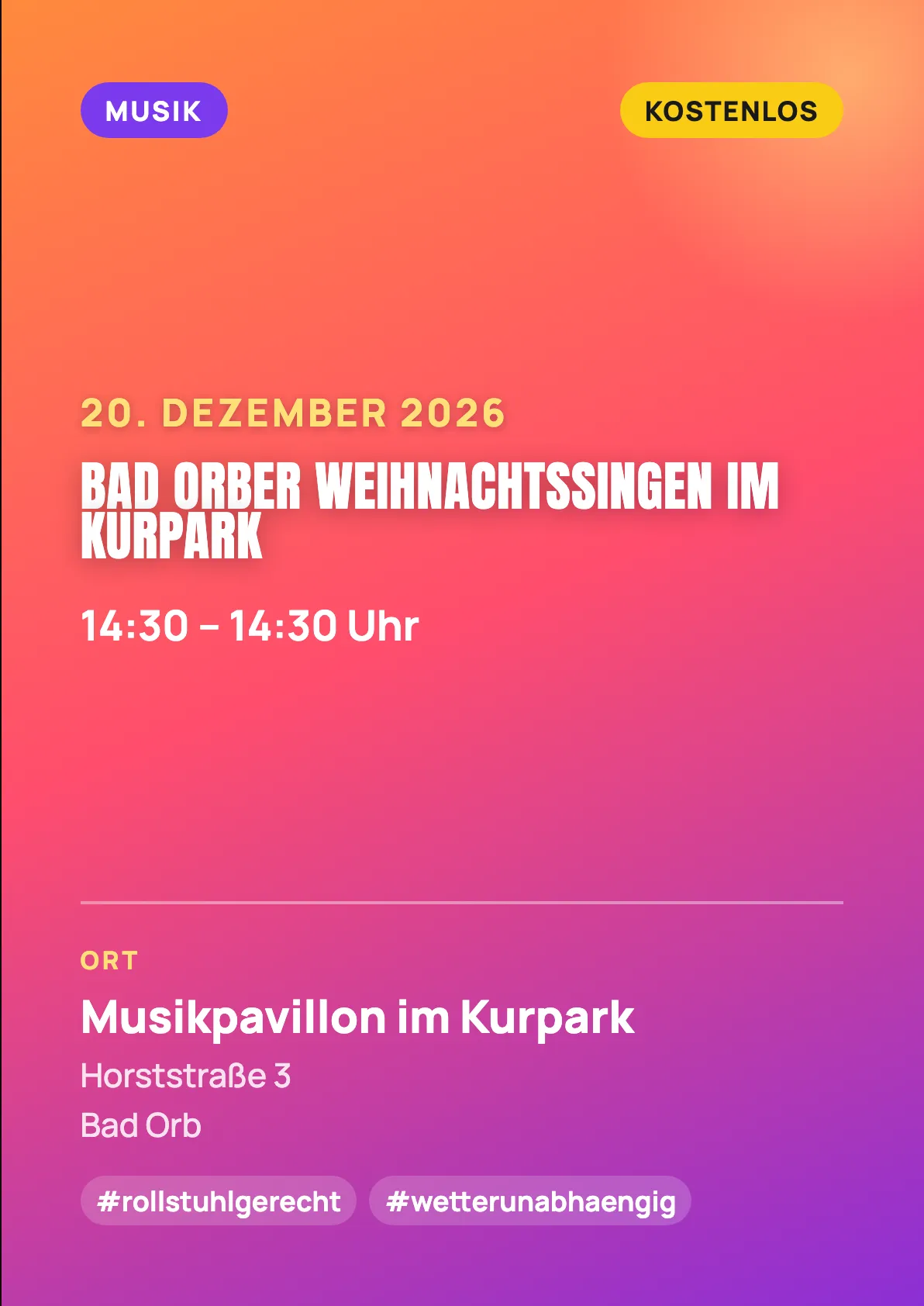 Veranstaltungsflyer