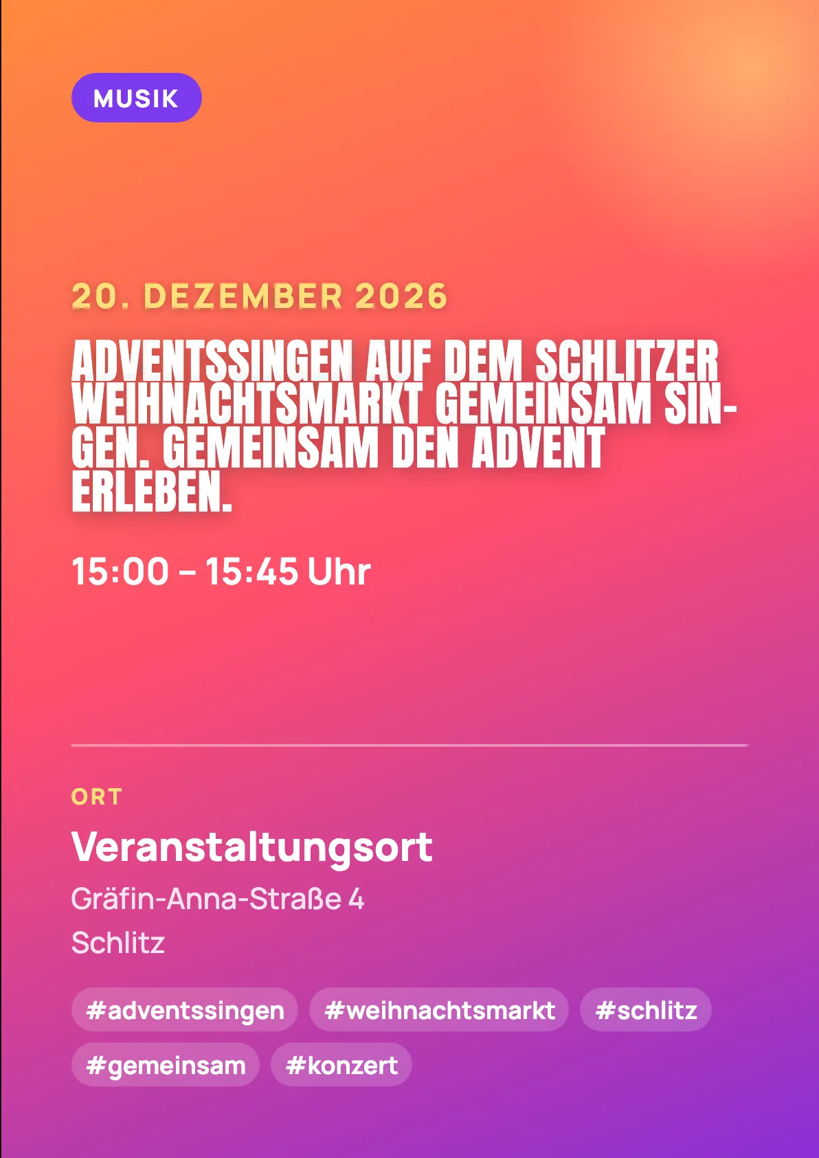 Veranstaltungsflyer