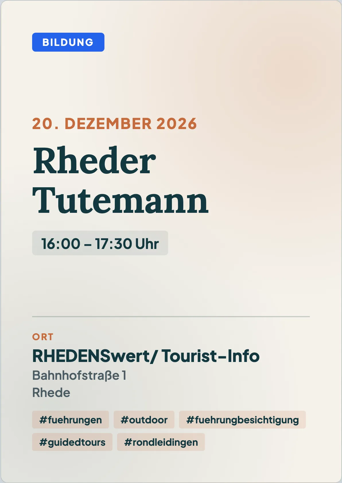 Veranstaltungsflyer