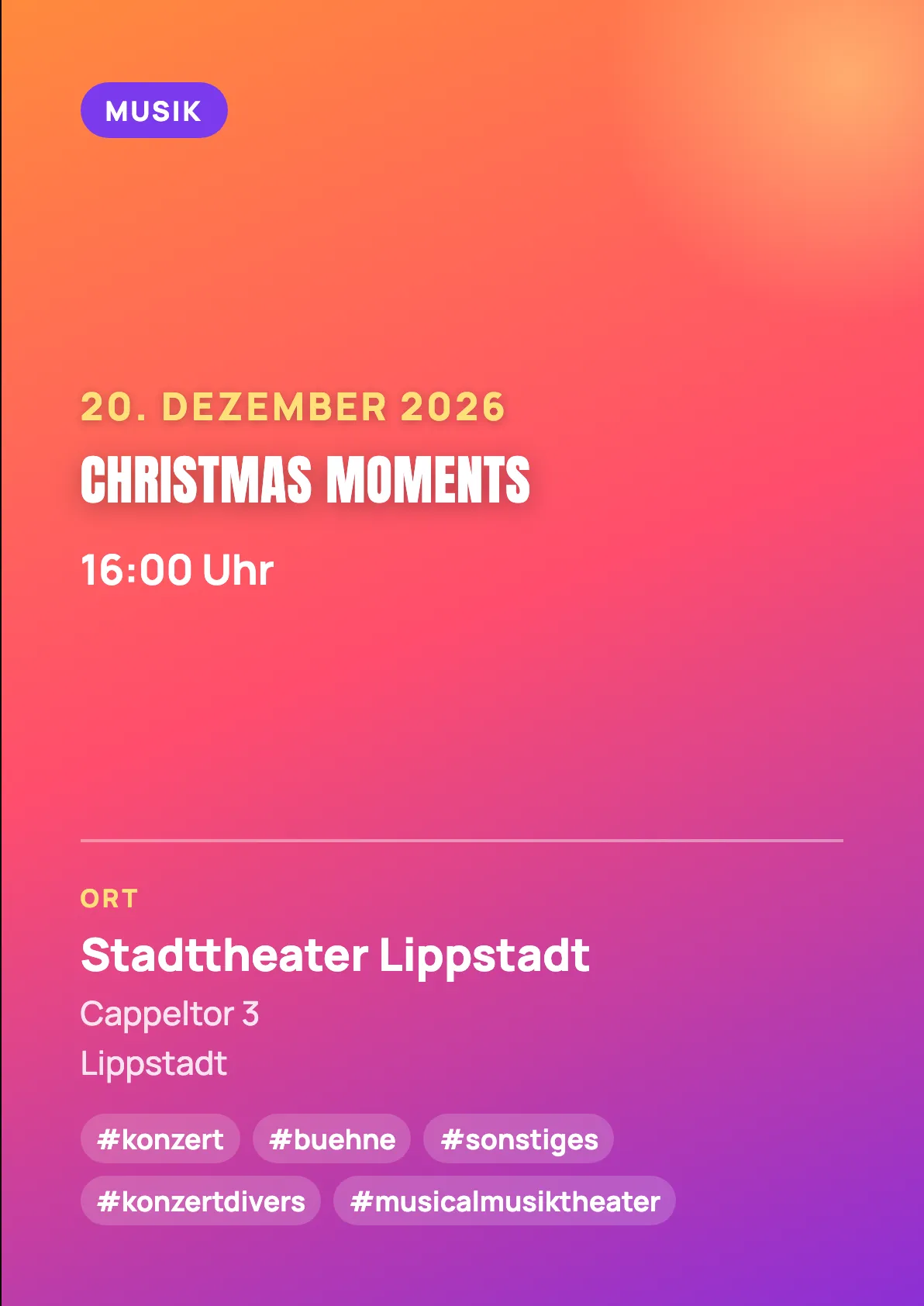 Veranstaltungsflyer