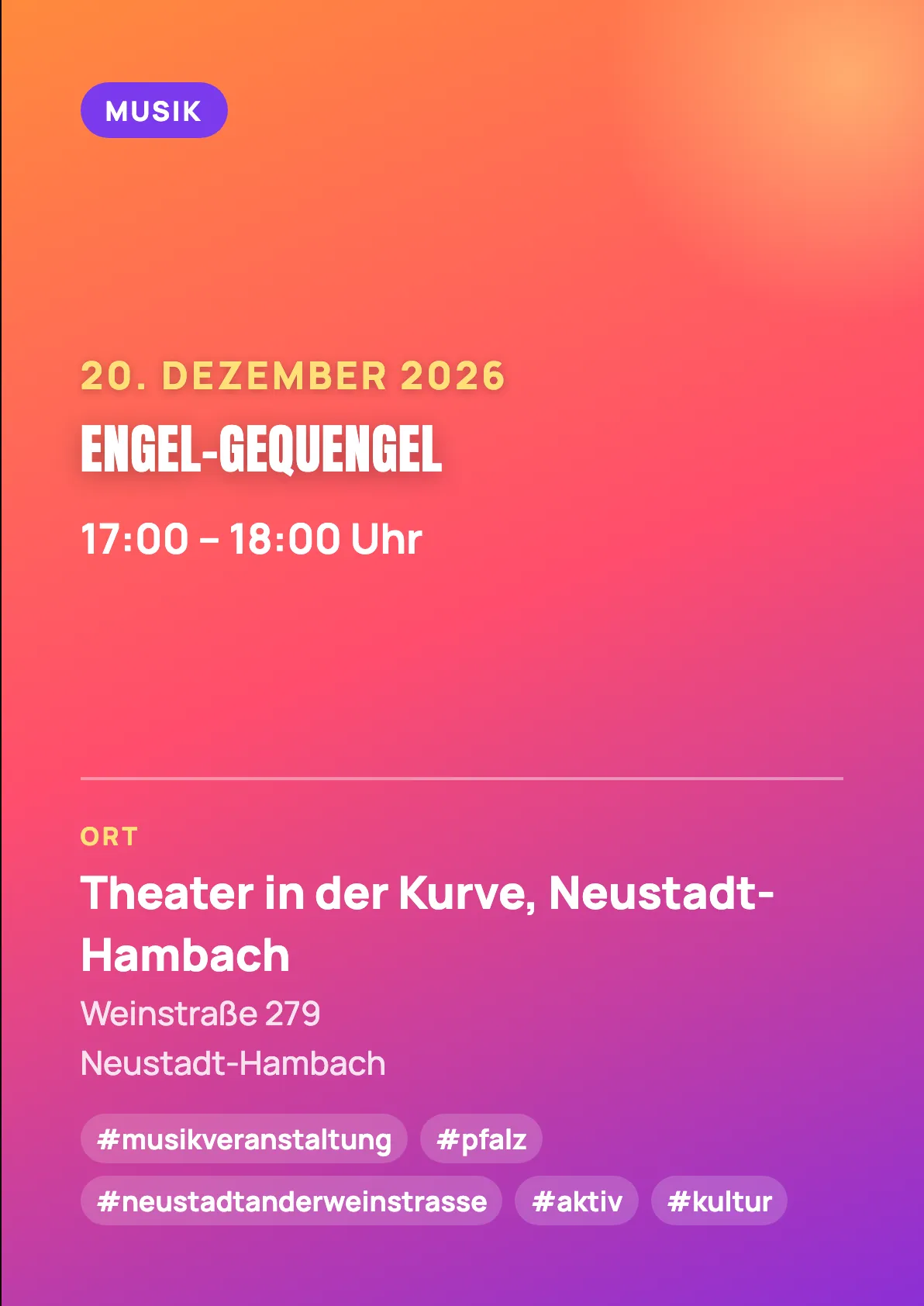 Veranstaltungsflyer
