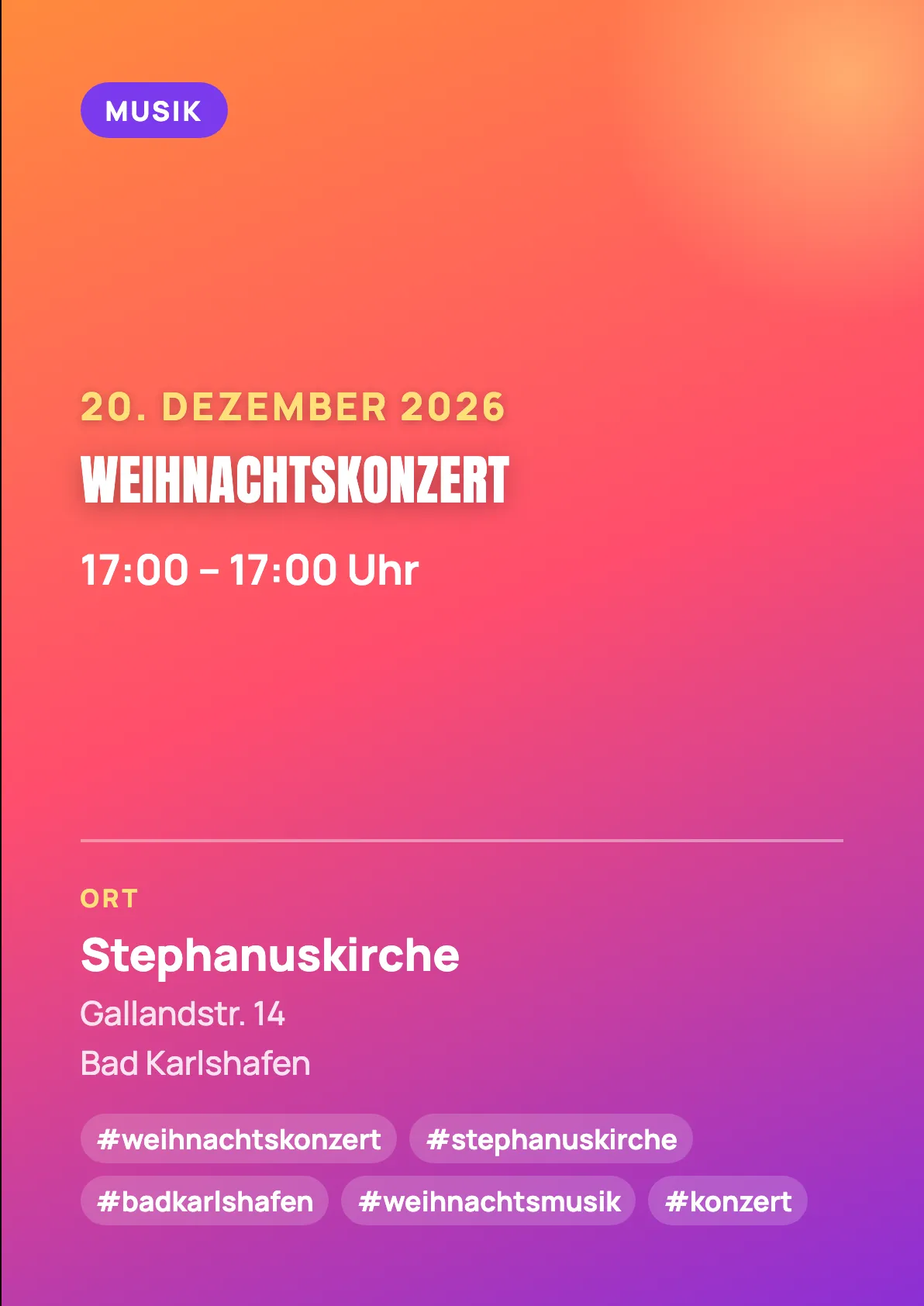 Veranstaltungsflyer