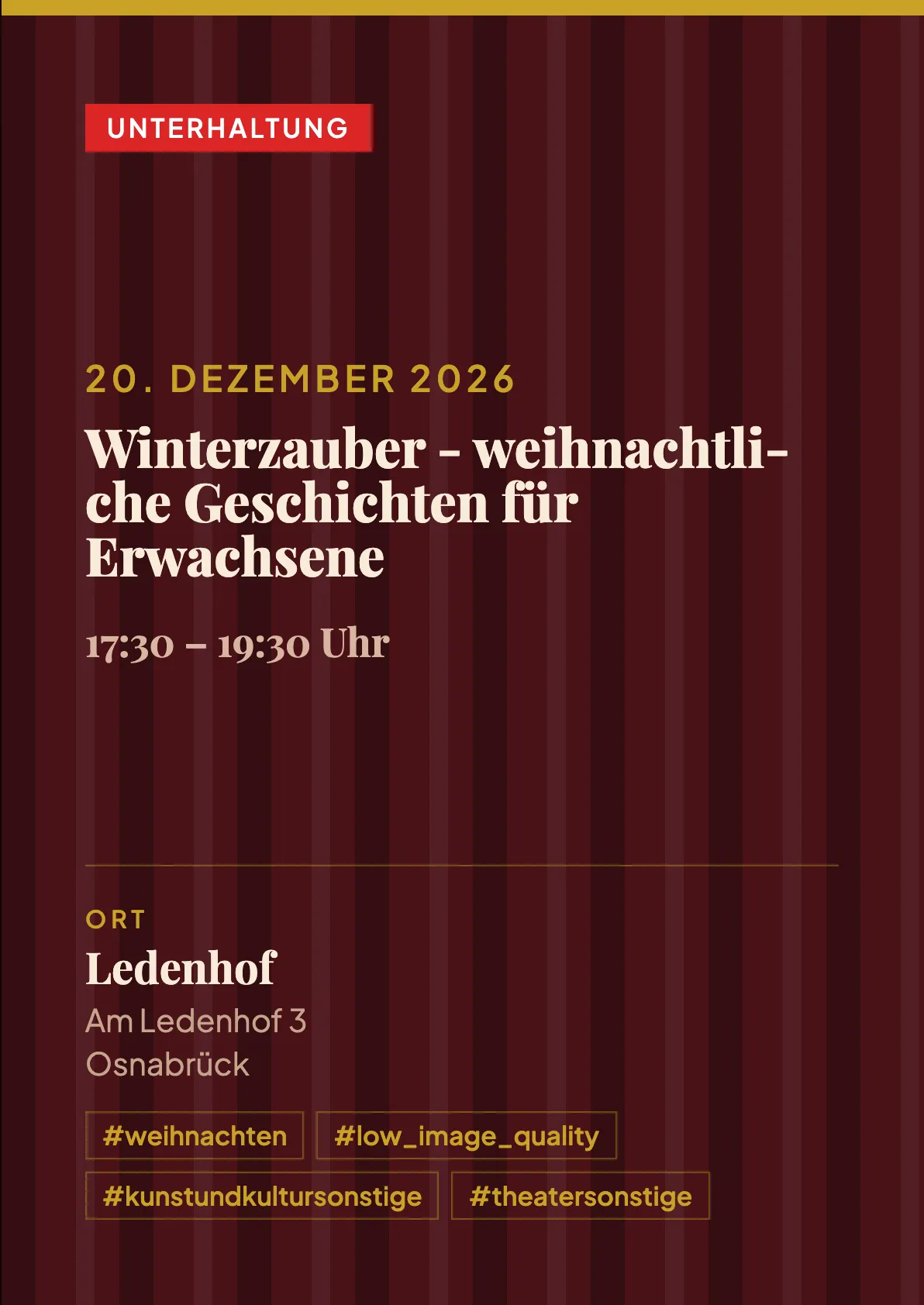 Veranstaltungsflyer