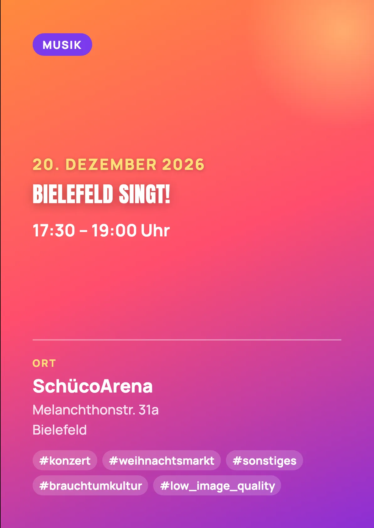 Veranstaltungsflyer