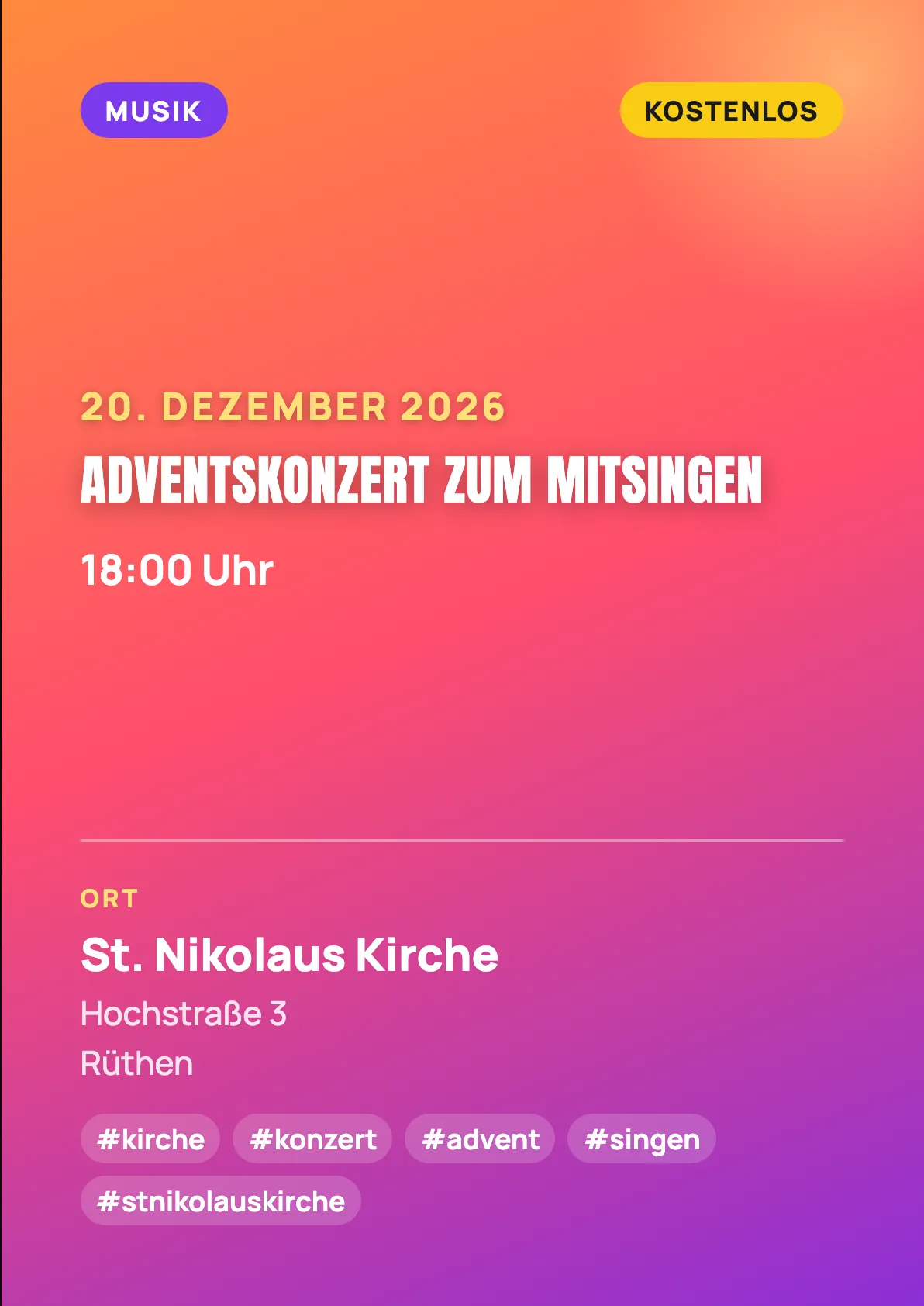 Veranstaltungsflyer