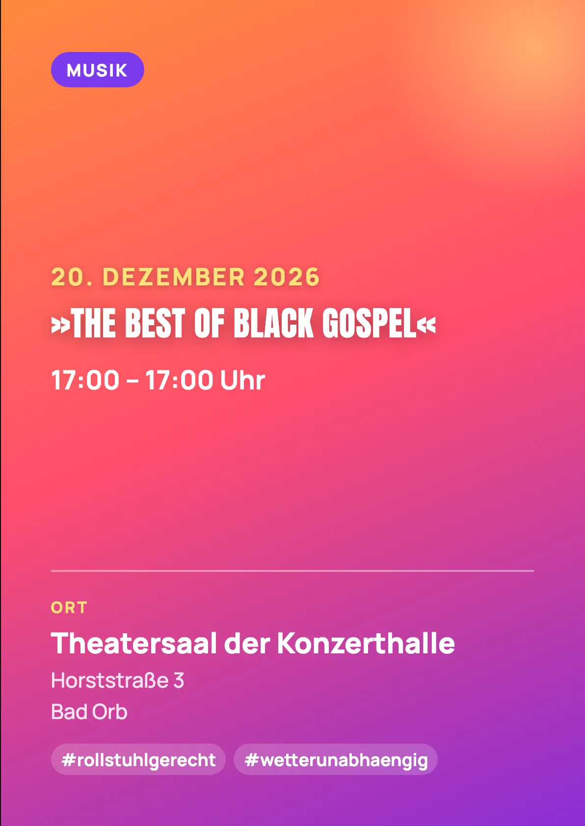 Veranstaltungsflyer