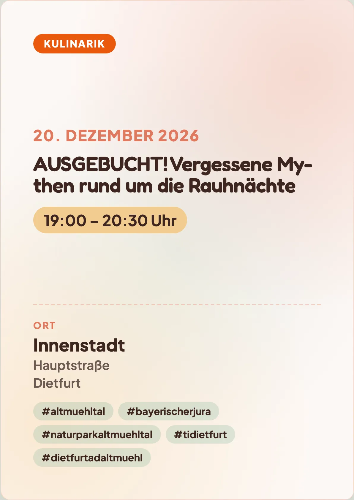 Veranstaltungsflyer