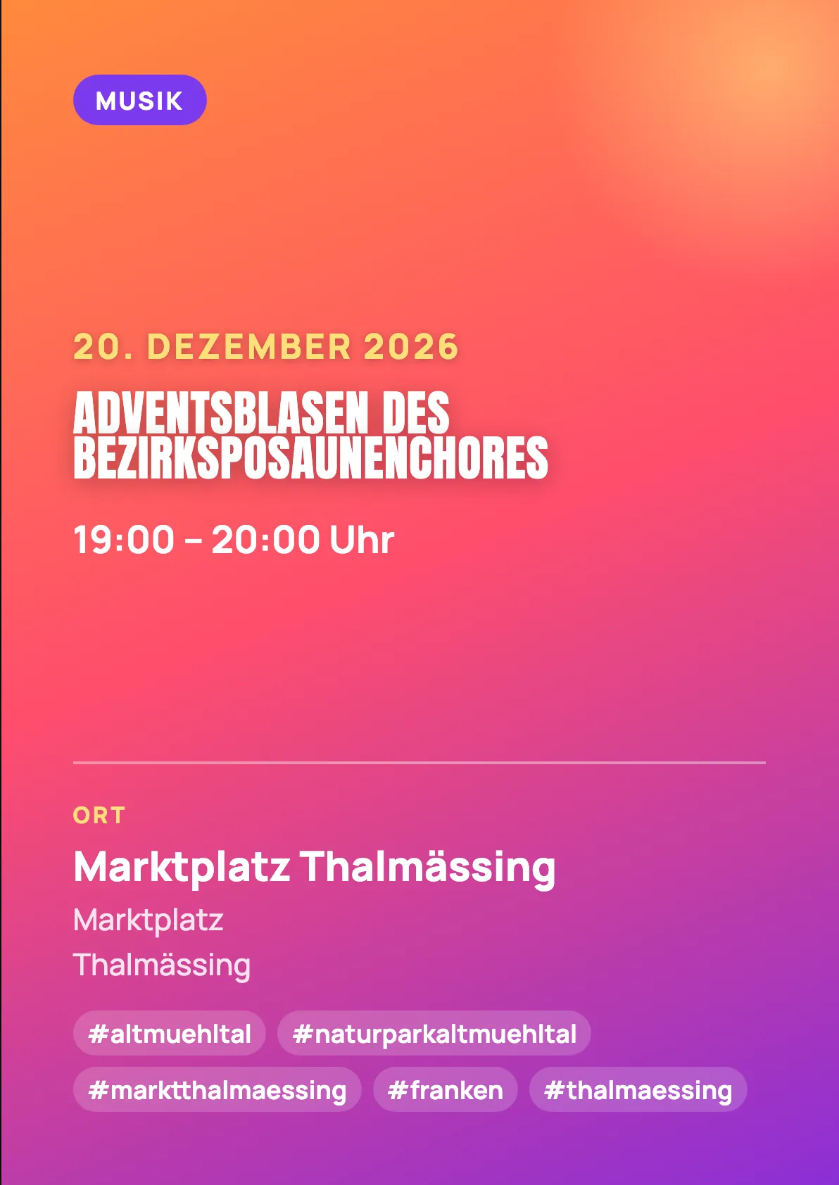 Veranstaltungsflyer