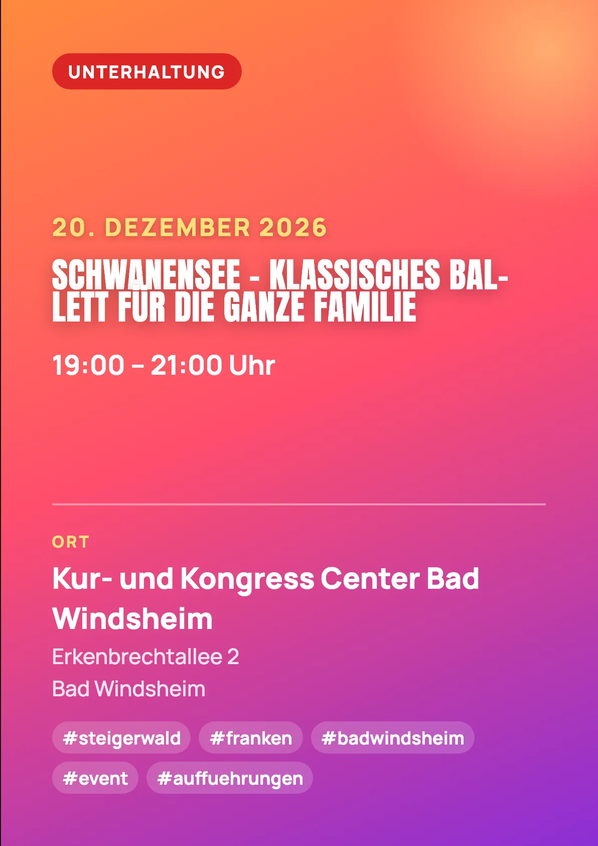 Veranstaltungsflyer