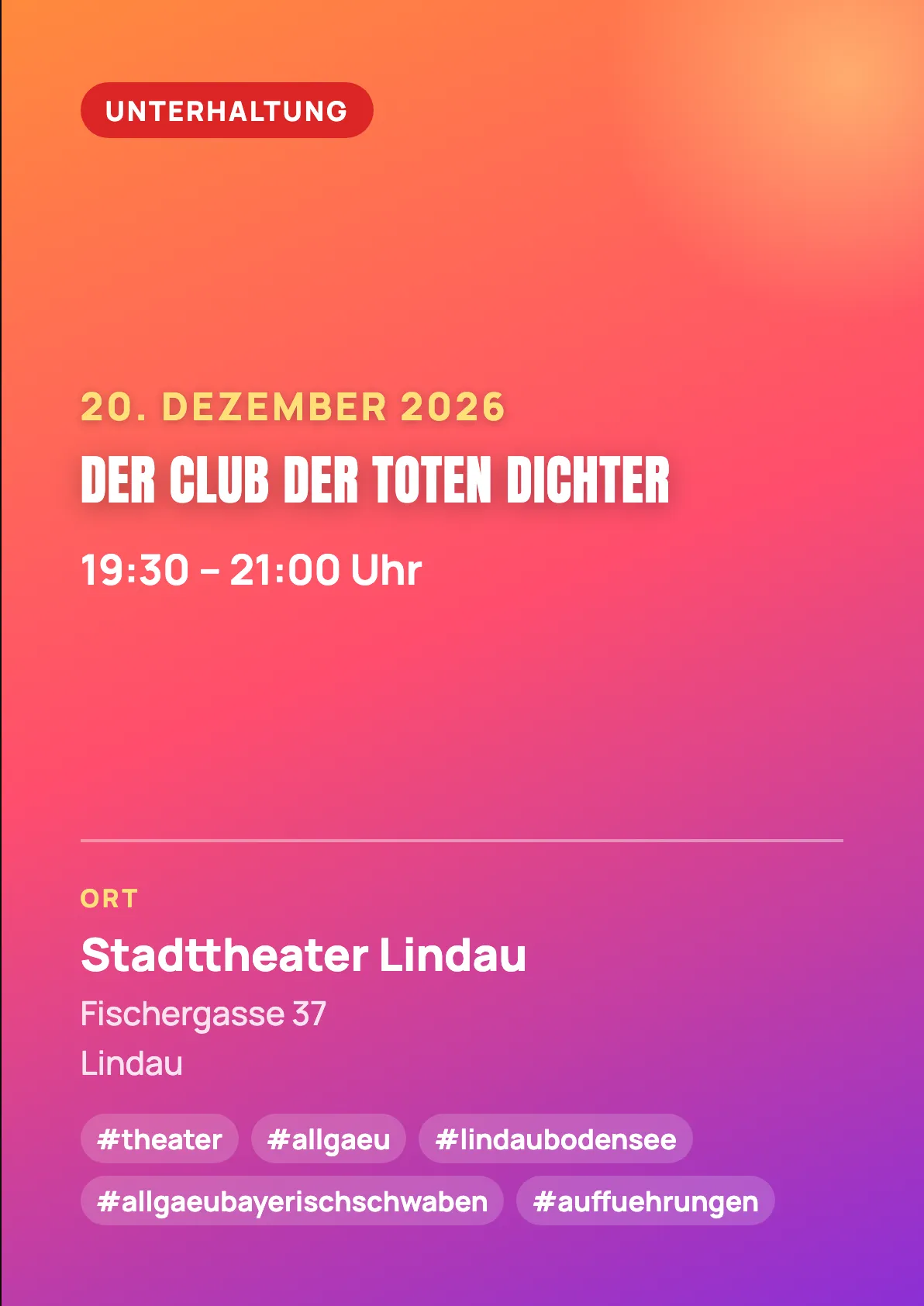Veranstaltungsflyer