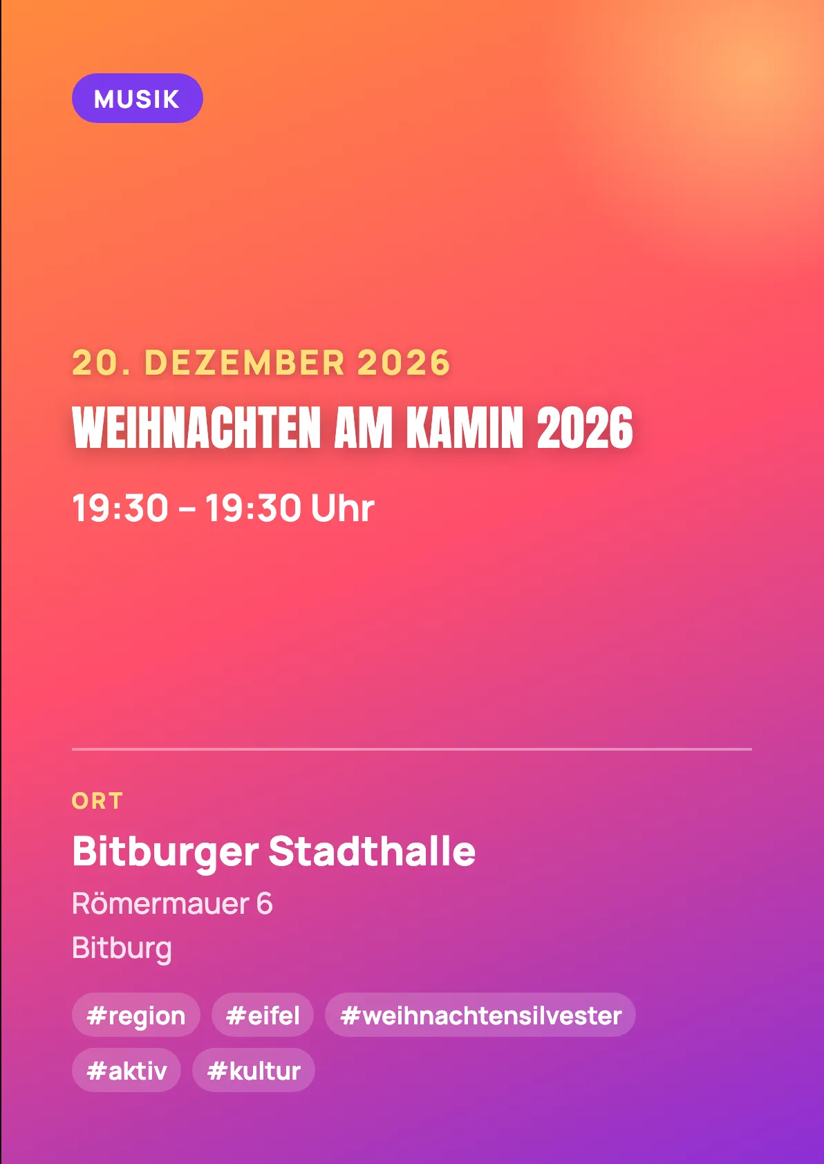 Veranstaltungsflyer
