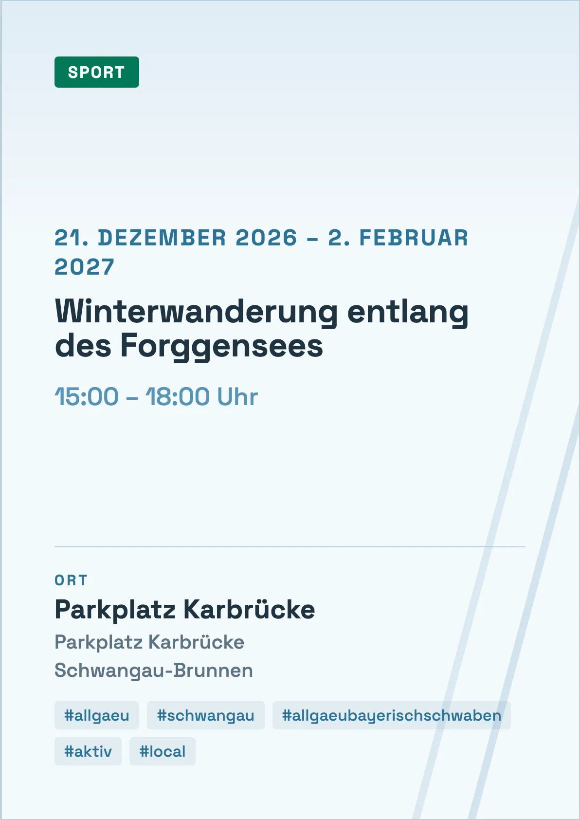 Veranstaltungsflyer