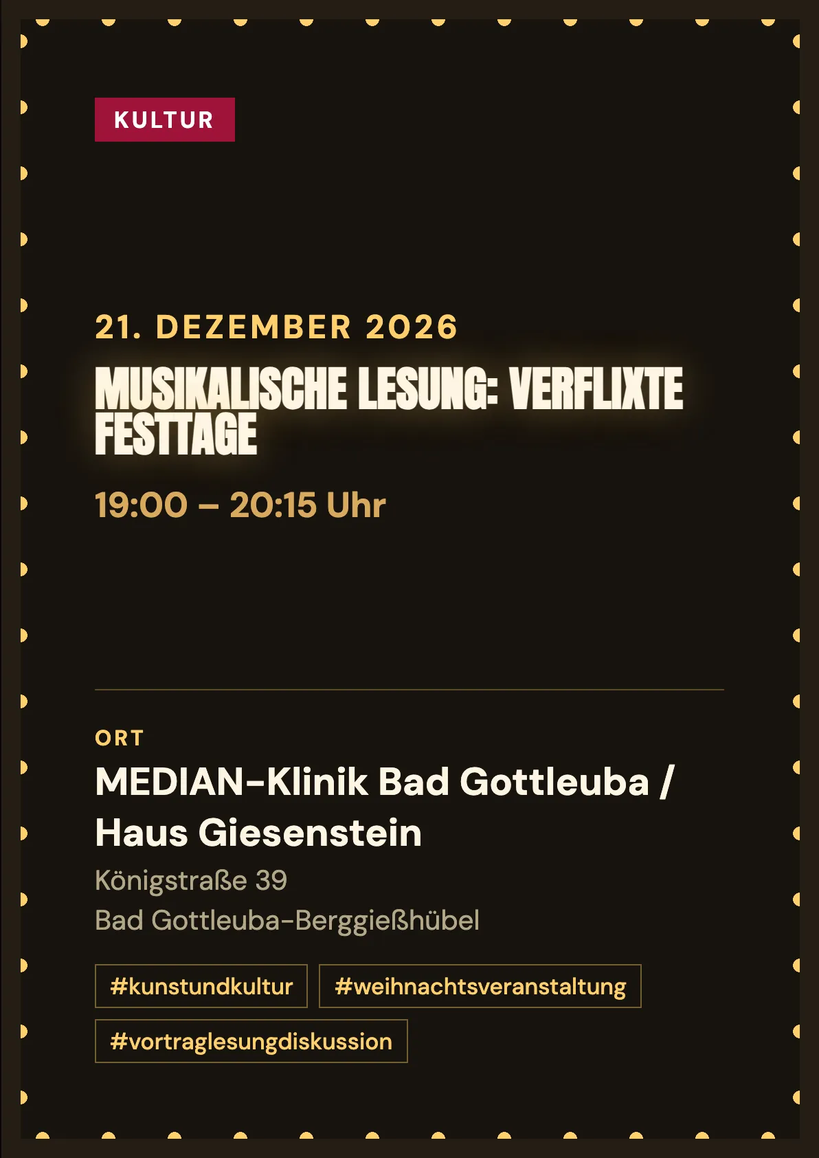 Veranstaltungsflyer