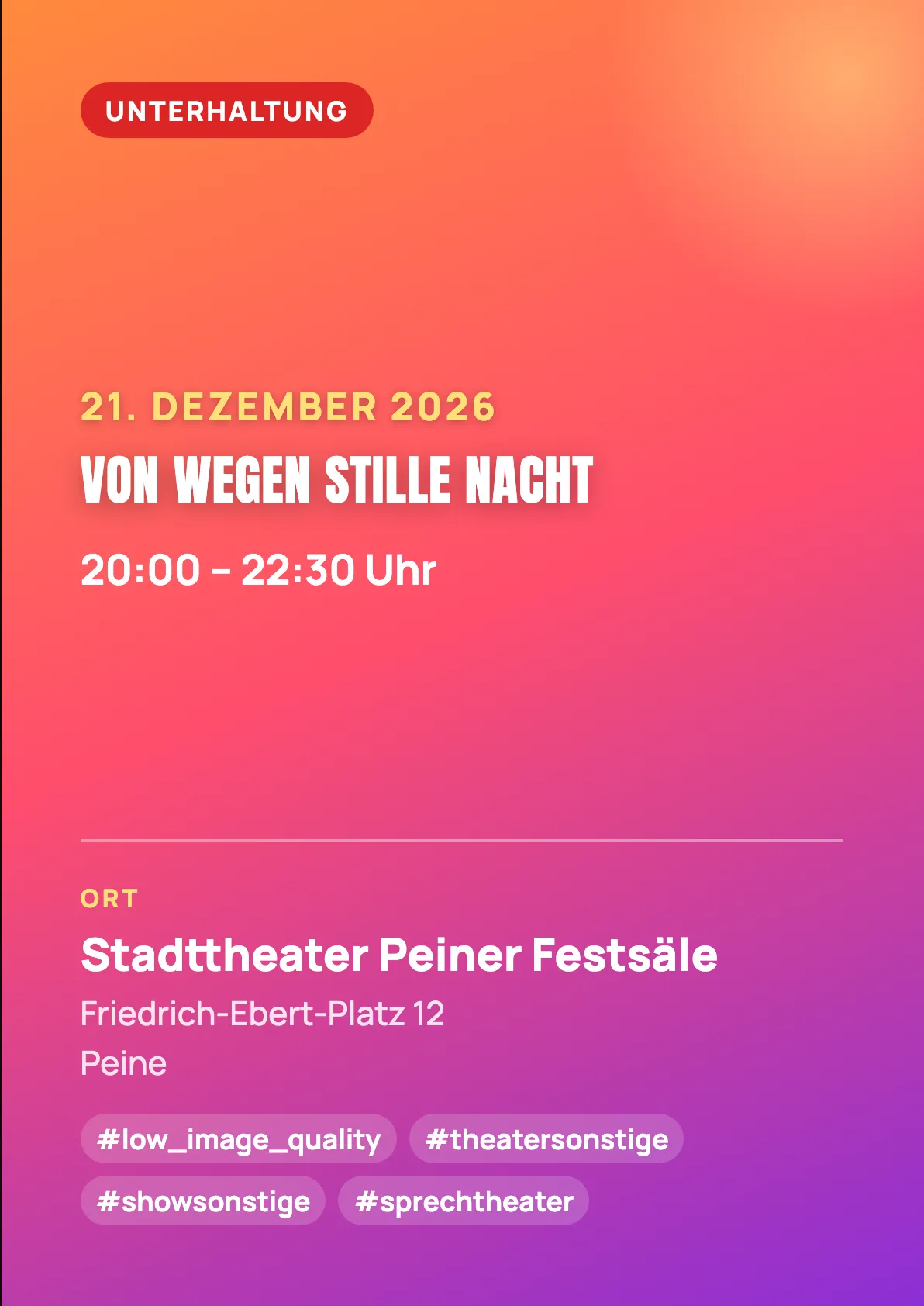 Veranstaltungsflyer