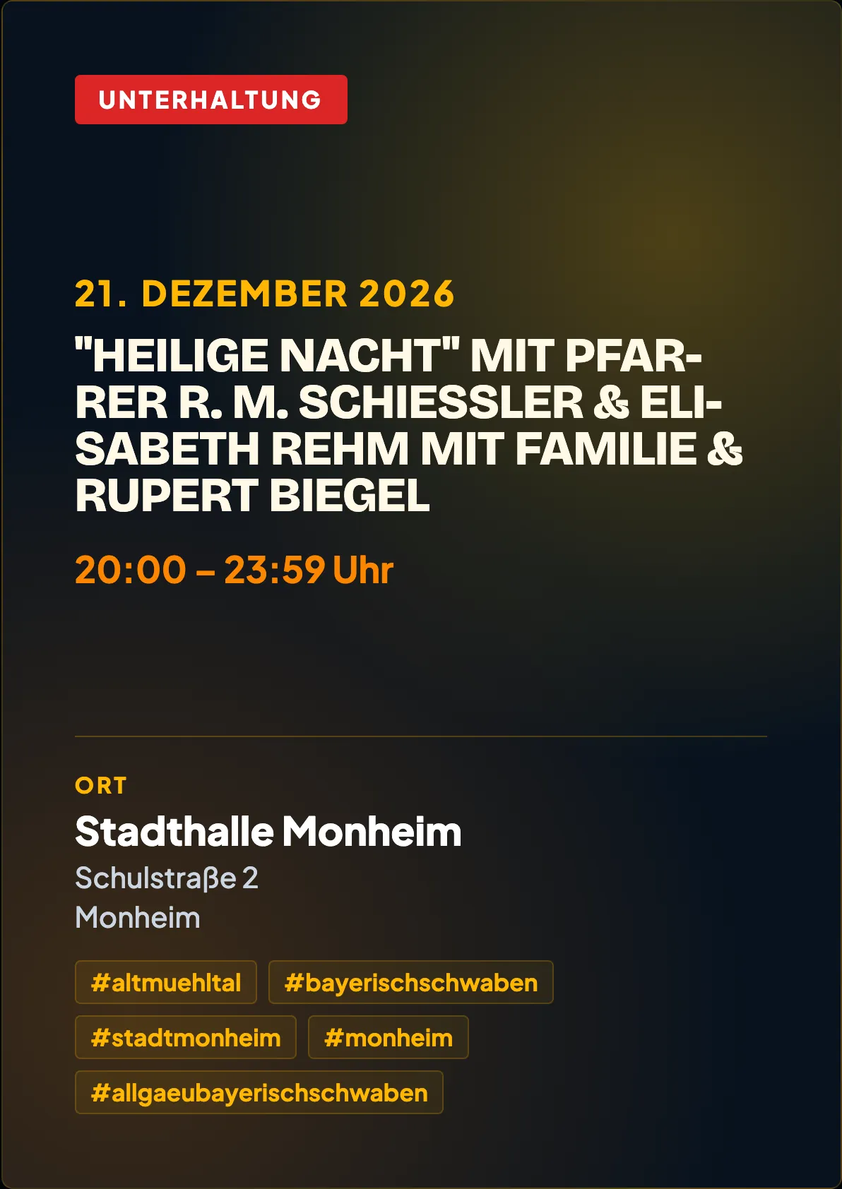 Veranstaltungsflyer