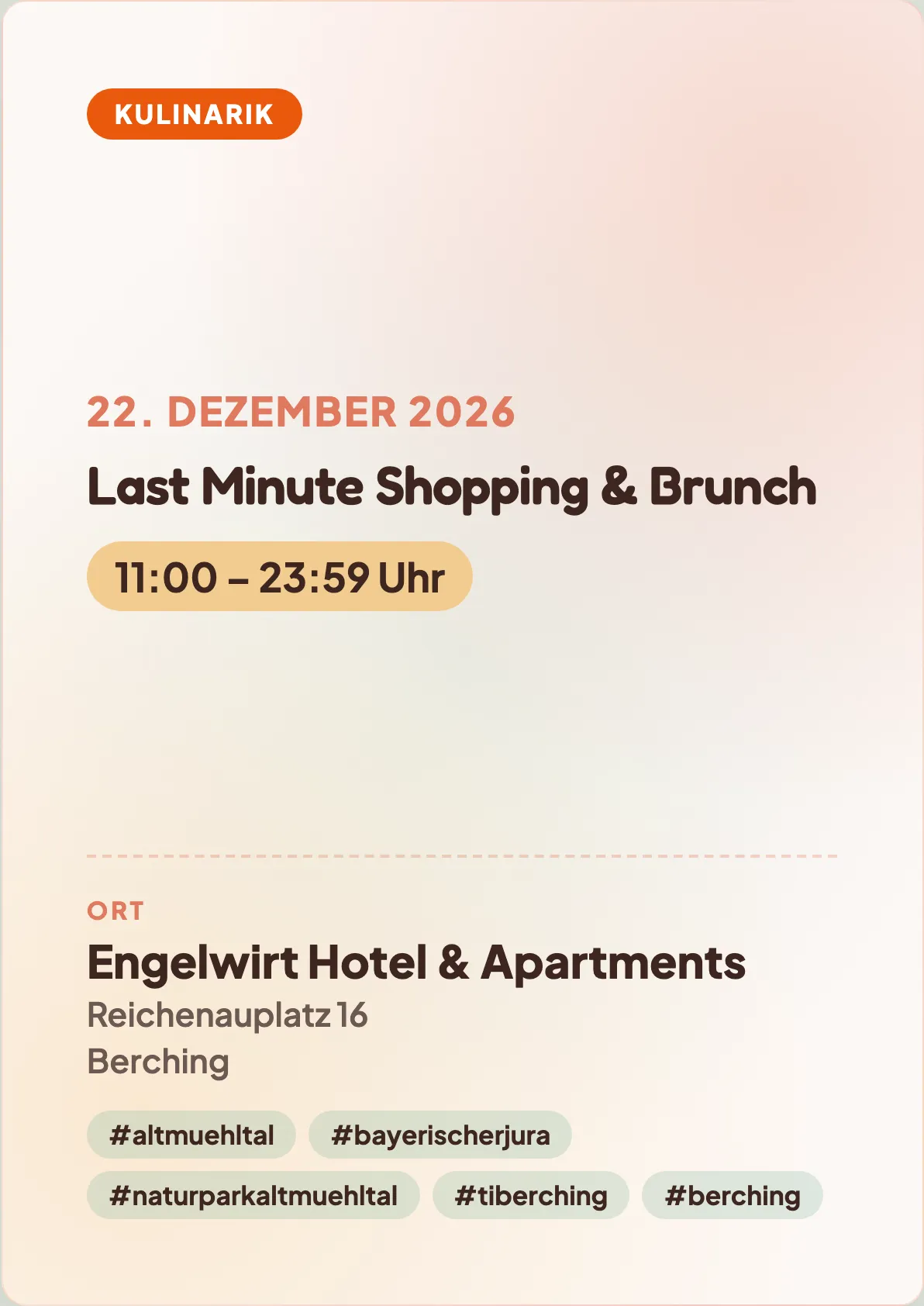 Veranstaltungsflyer