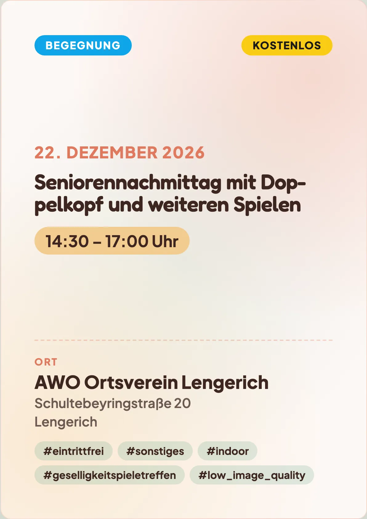 Veranstaltungsflyer