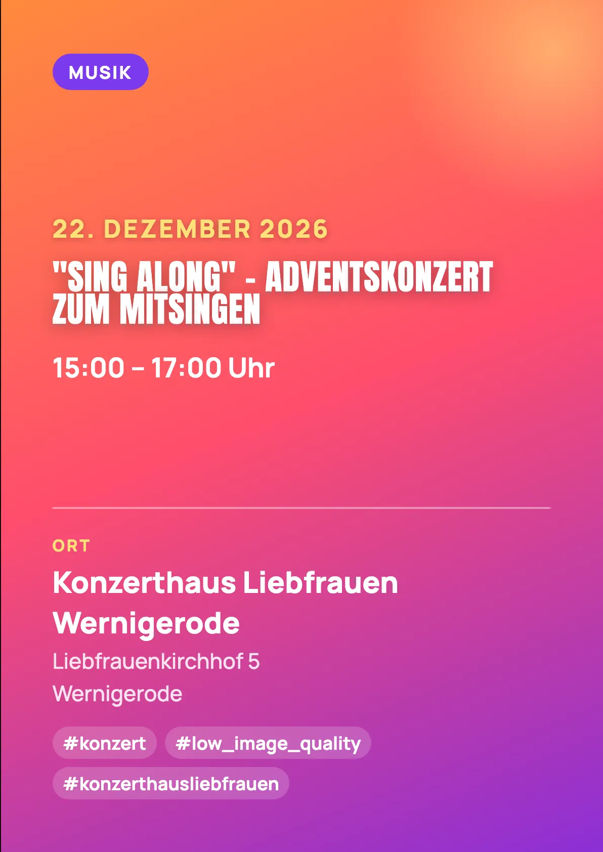 Veranstaltungsflyer