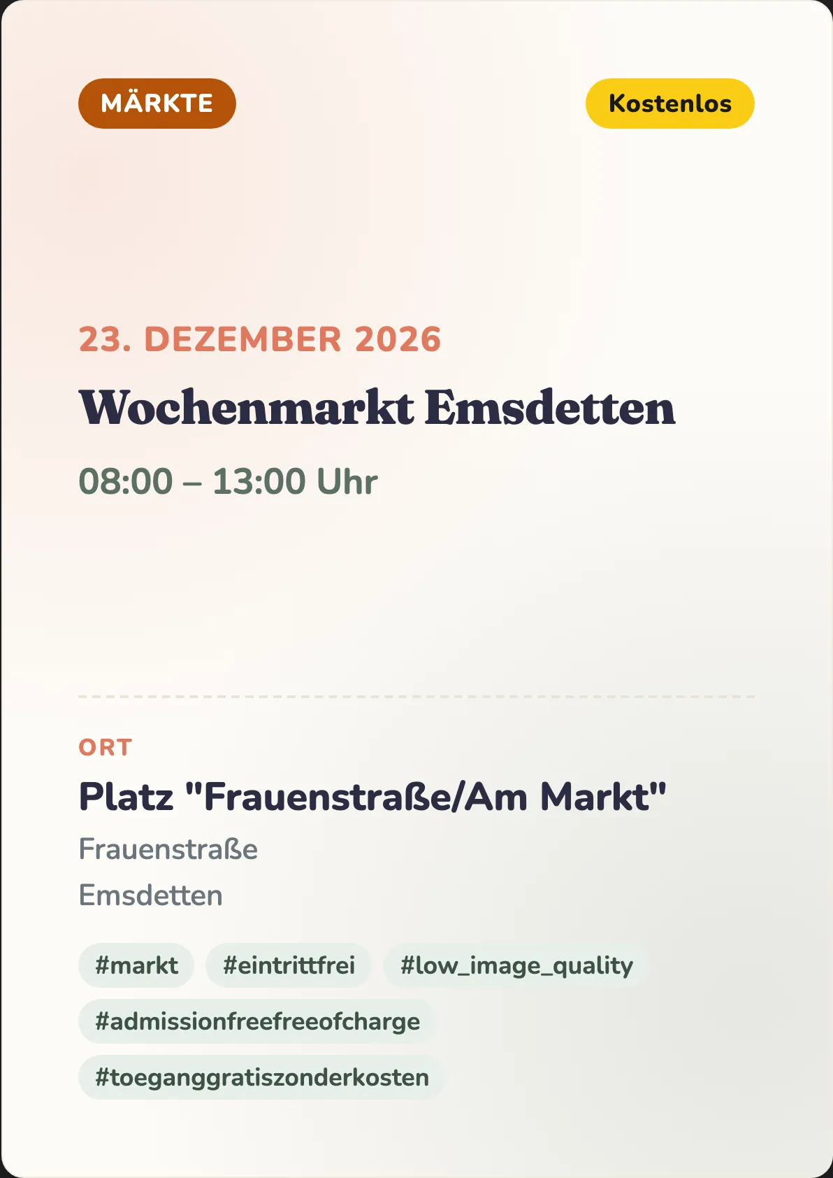 Veranstaltungsflyer