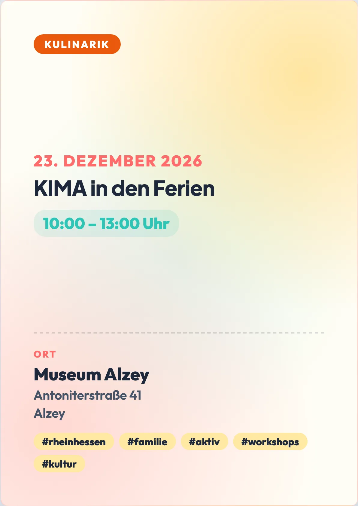 Veranstaltungsflyer