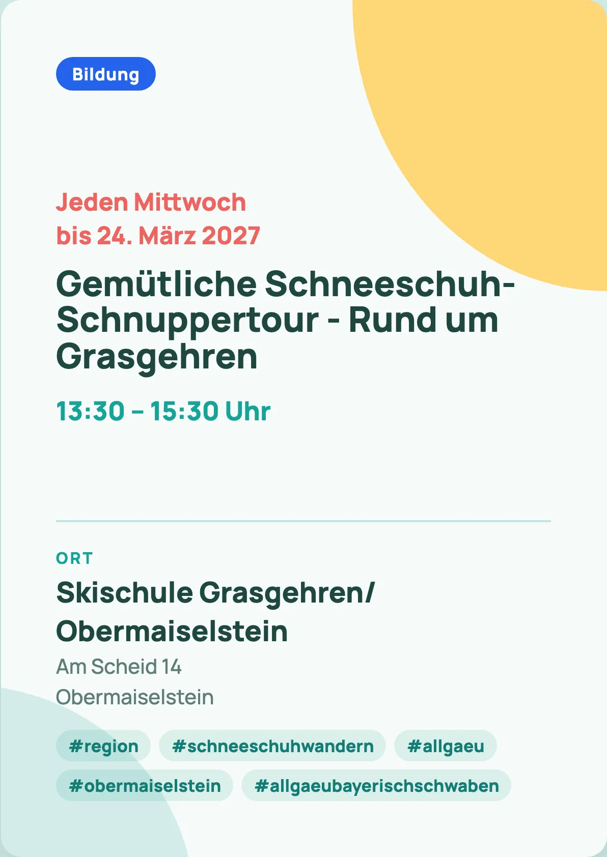 Veranstaltungsflyer