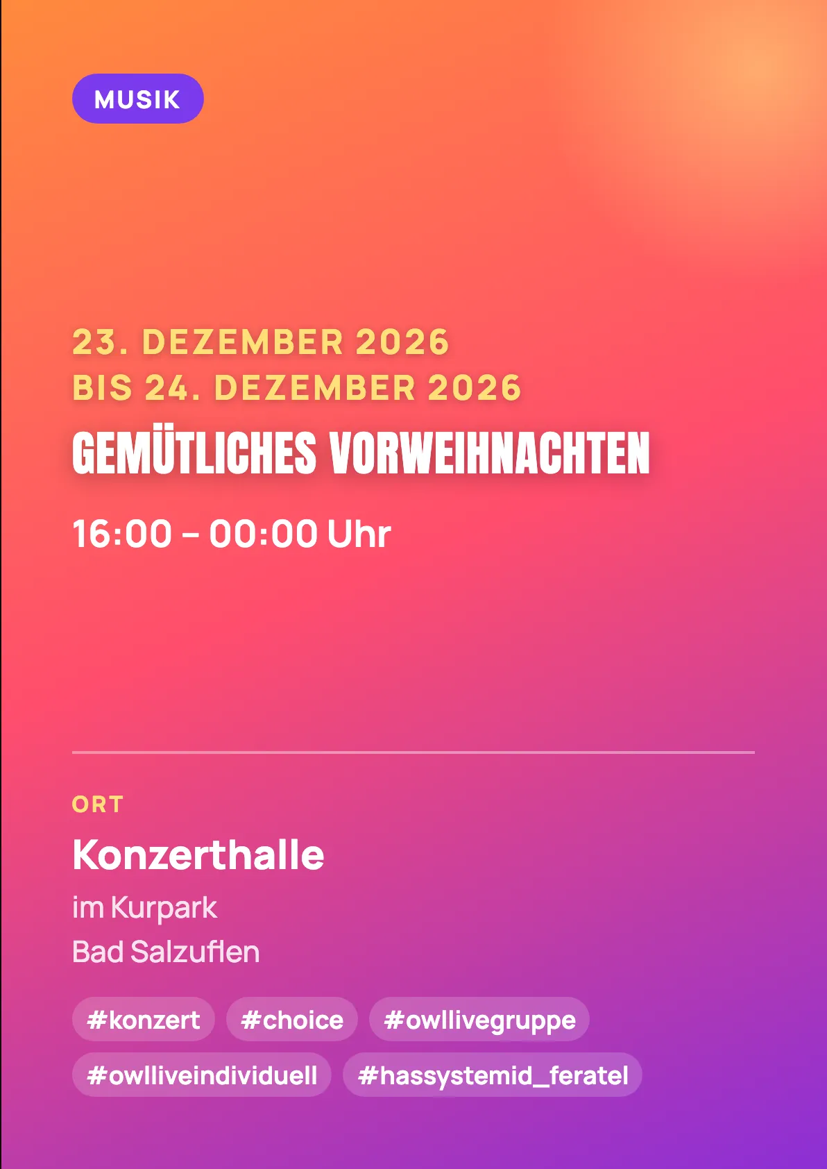 Veranstaltungsflyer