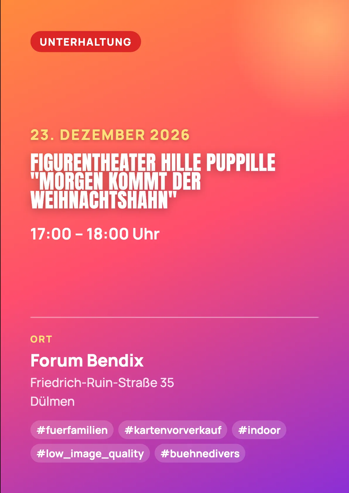 Veranstaltungsflyer