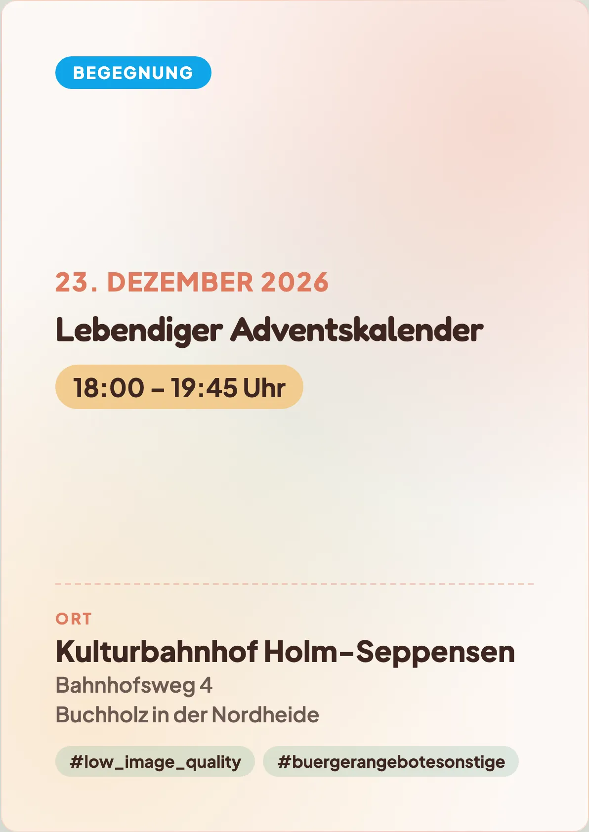 Veranstaltungsflyer