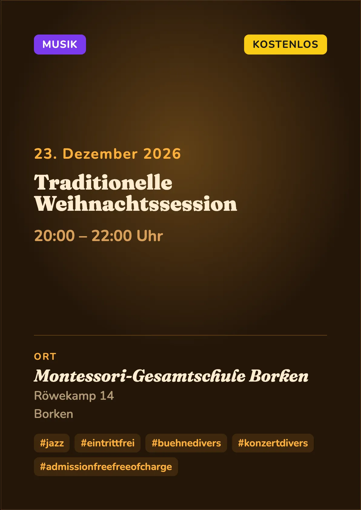 Veranstaltungsflyer