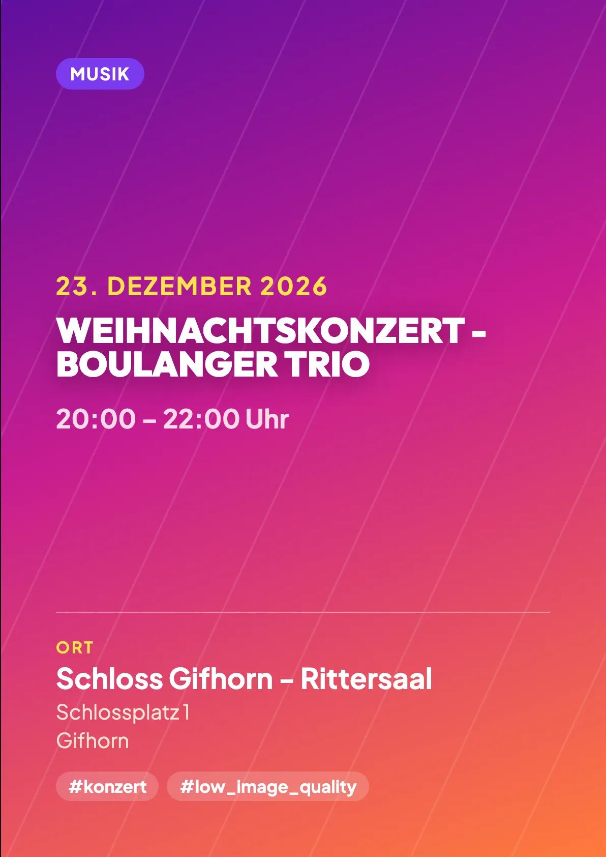 Veranstaltungsflyer