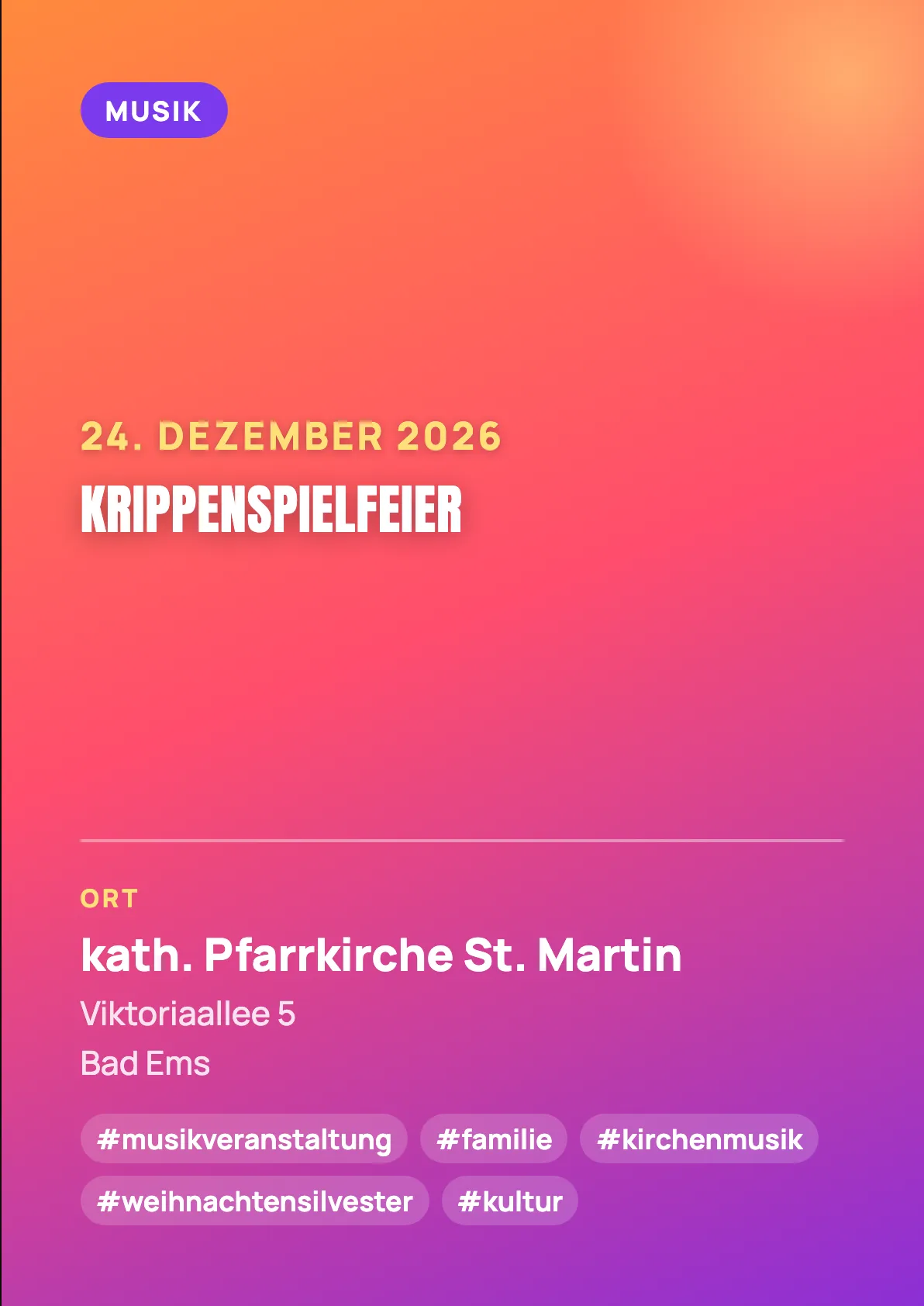 Veranstaltungsflyer