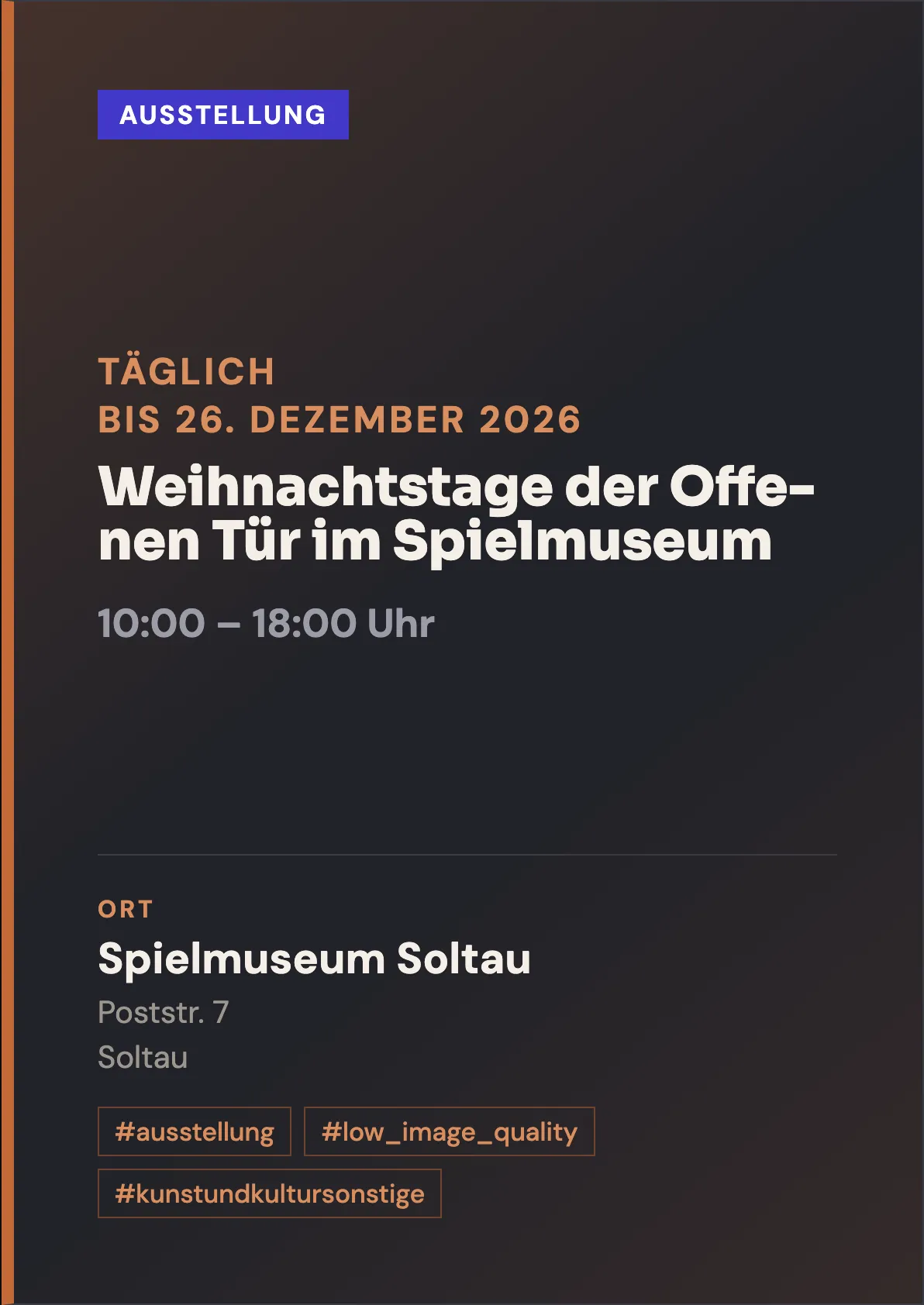 Veranstaltungsflyer