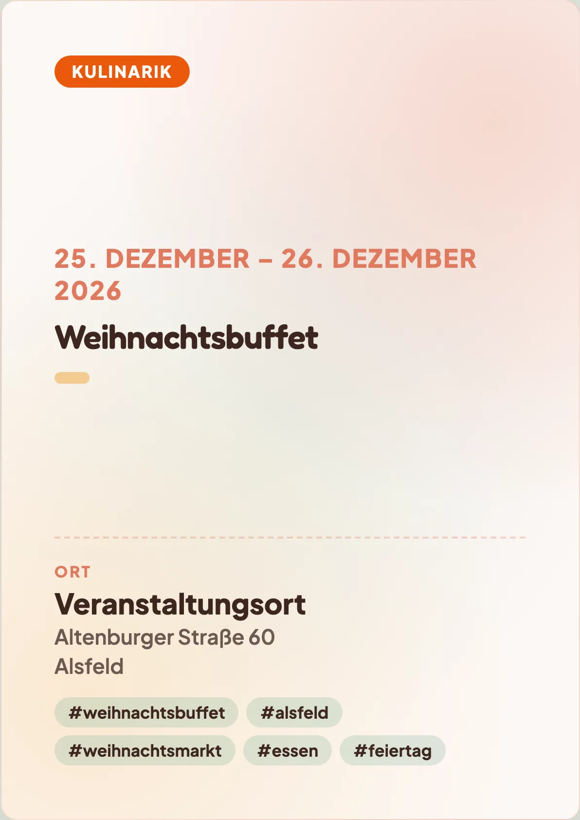 Veranstaltungsflyer