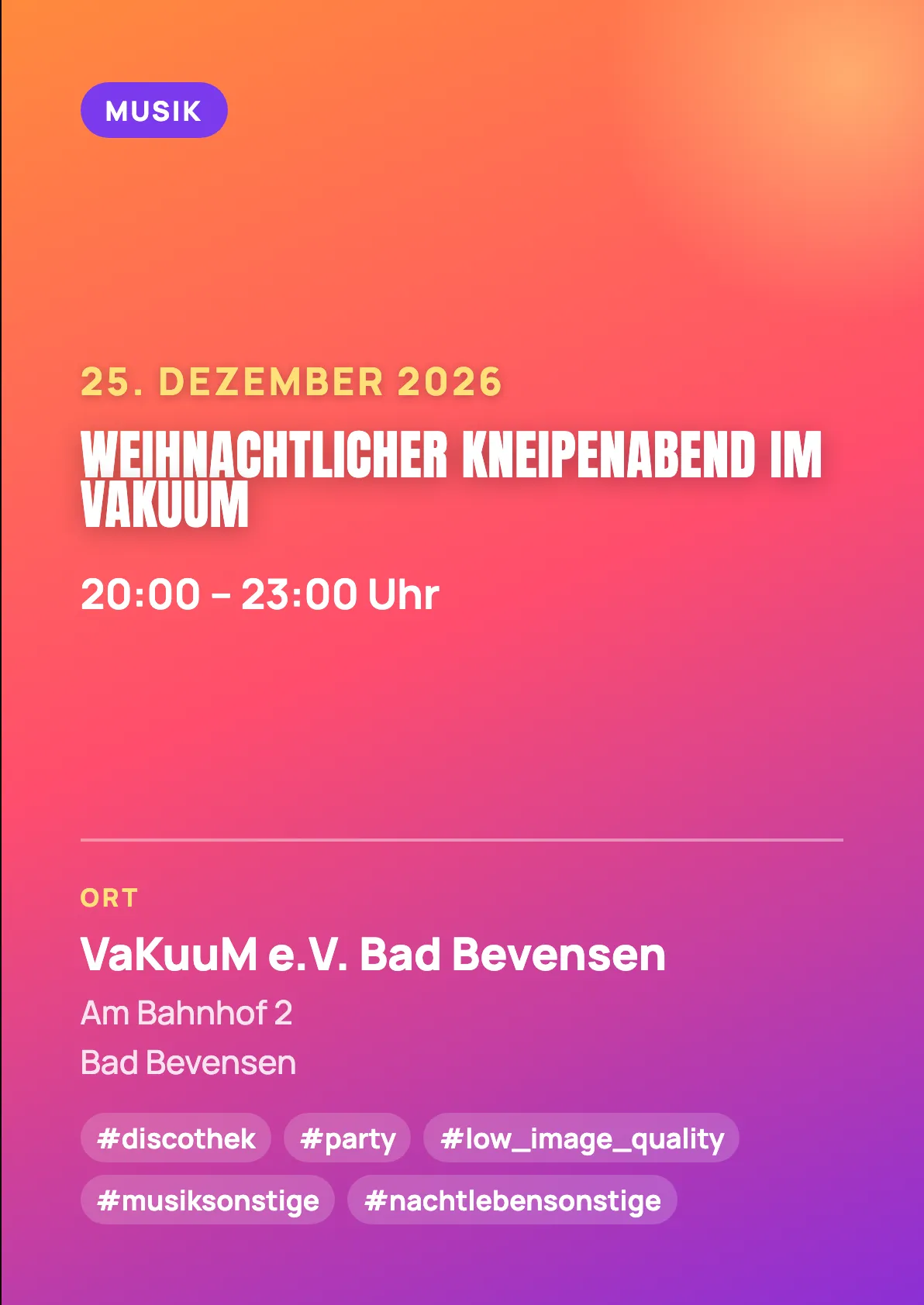 Veranstaltungsflyer