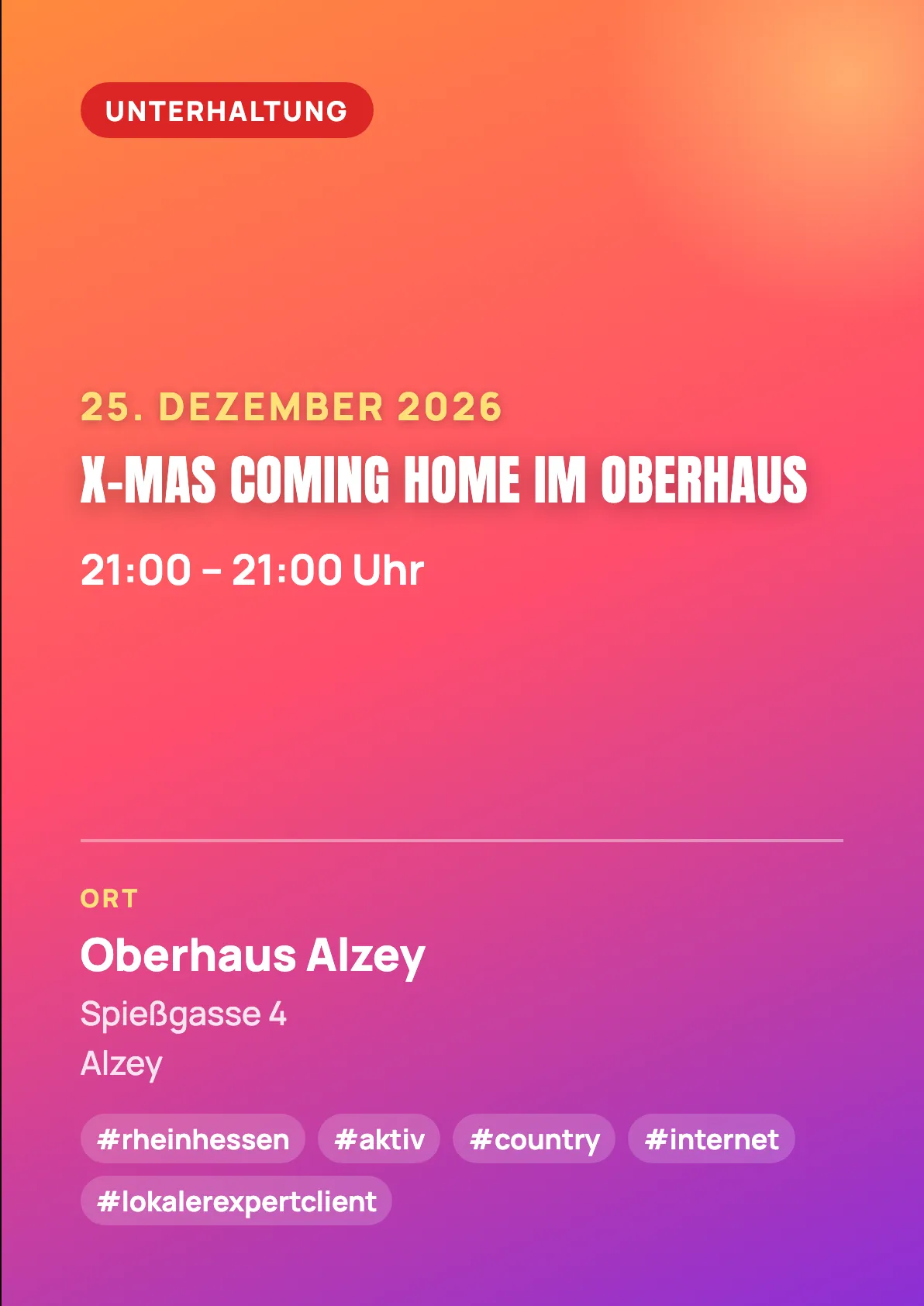 Veranstaltungsflyer