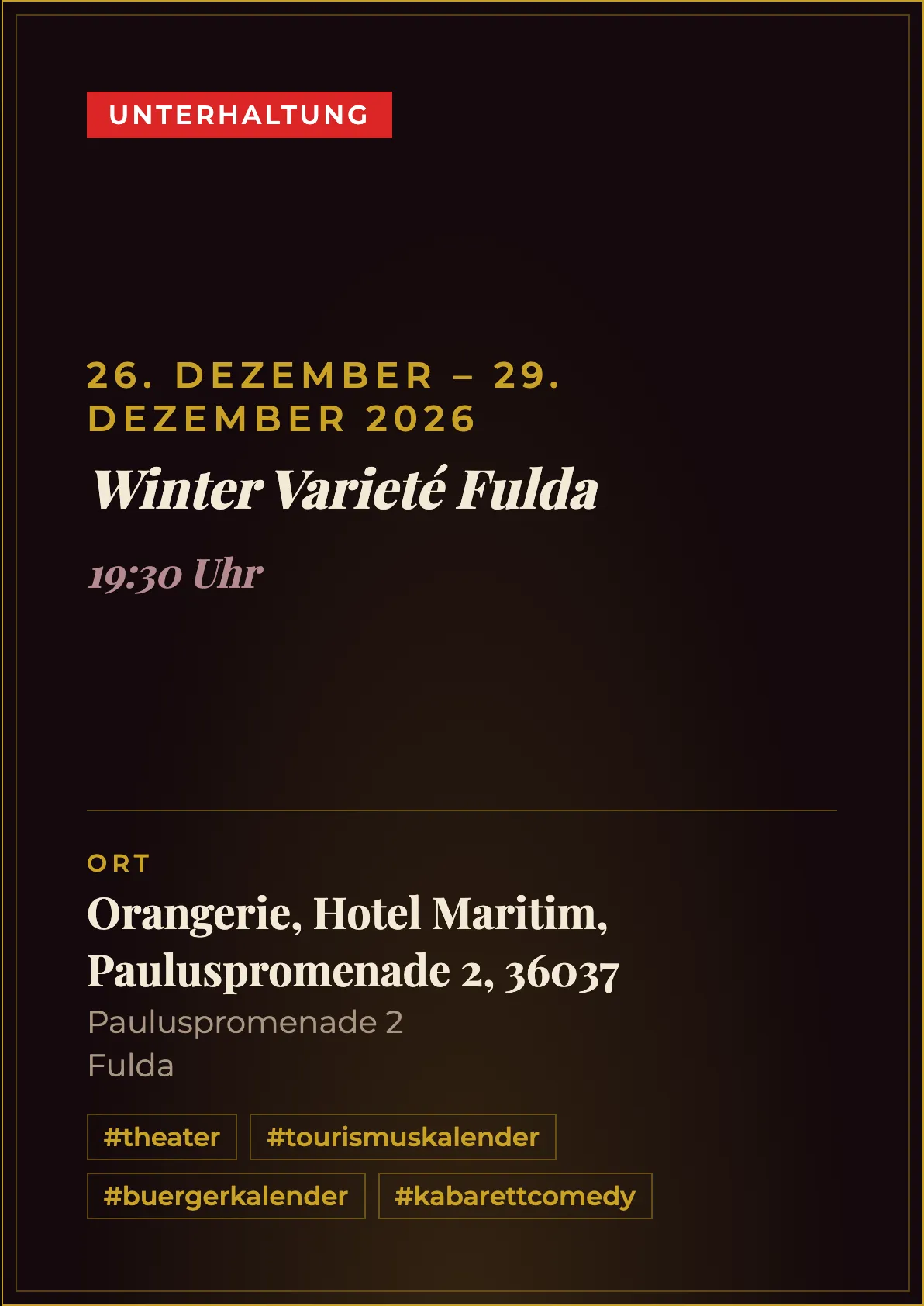 Veranstaltungsflyer