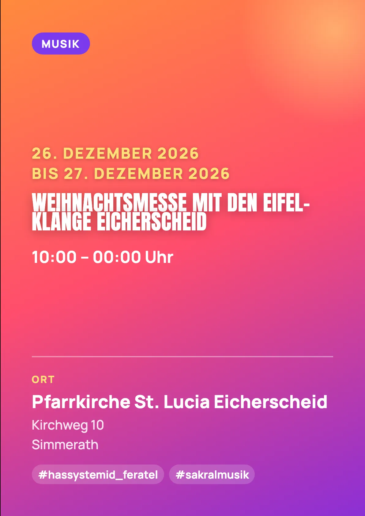 Veranstaltungsflyer