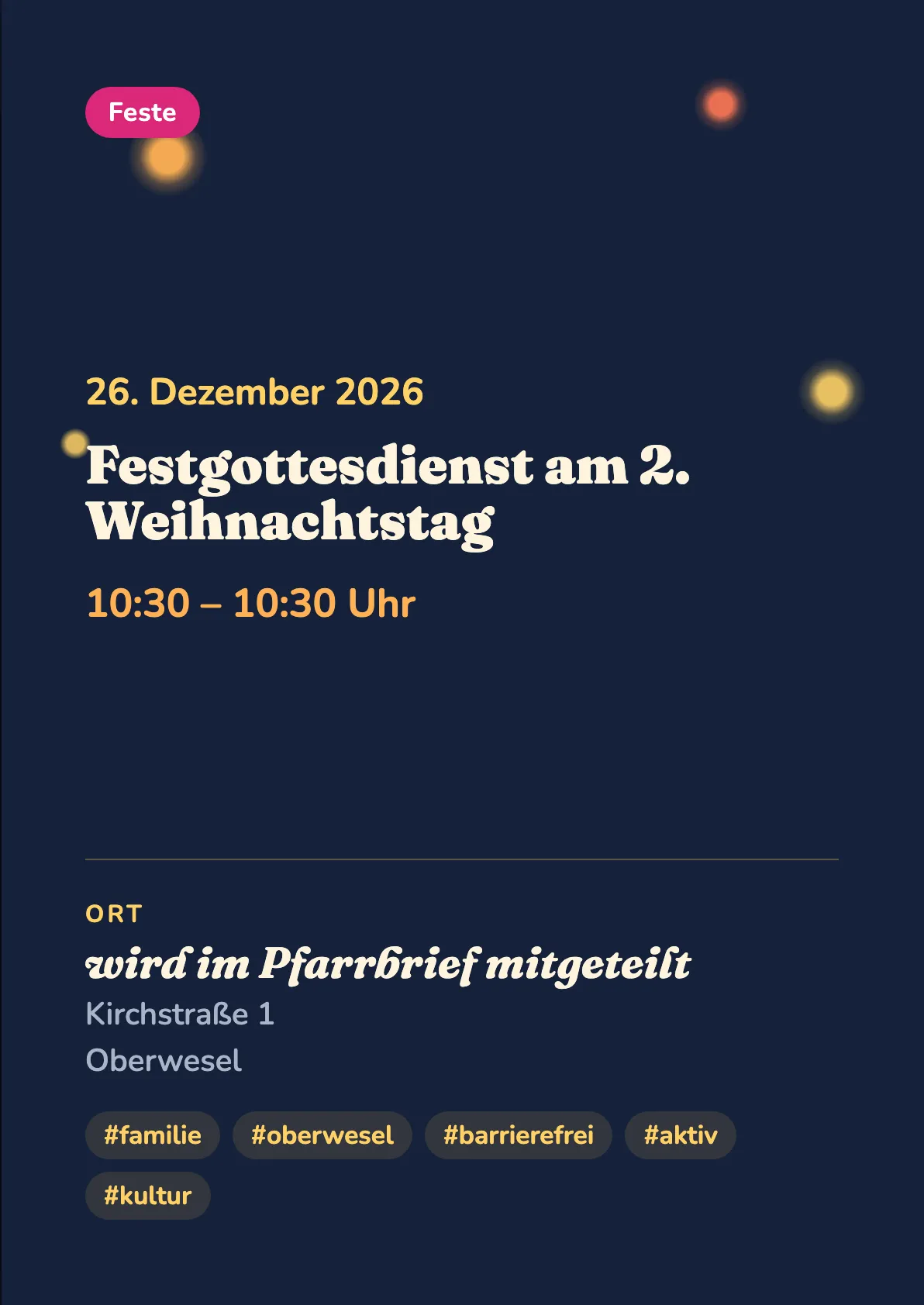 Veranstaltungsflyer