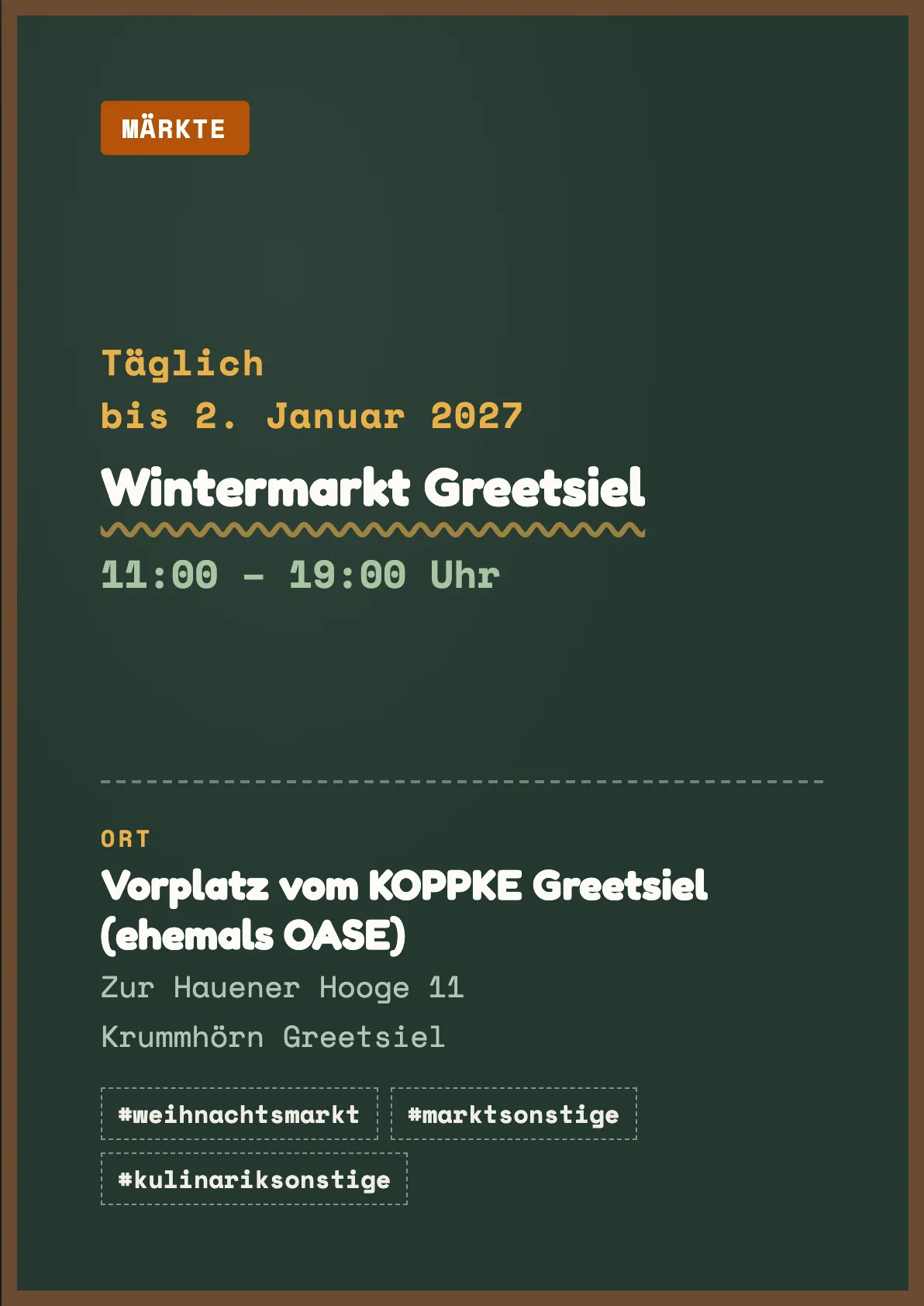 Veranstaltungsflyer