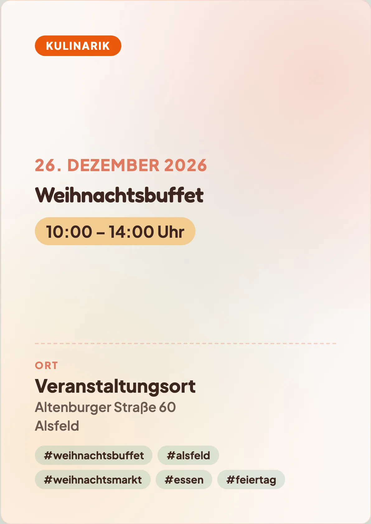 Veranstaltungsflyer