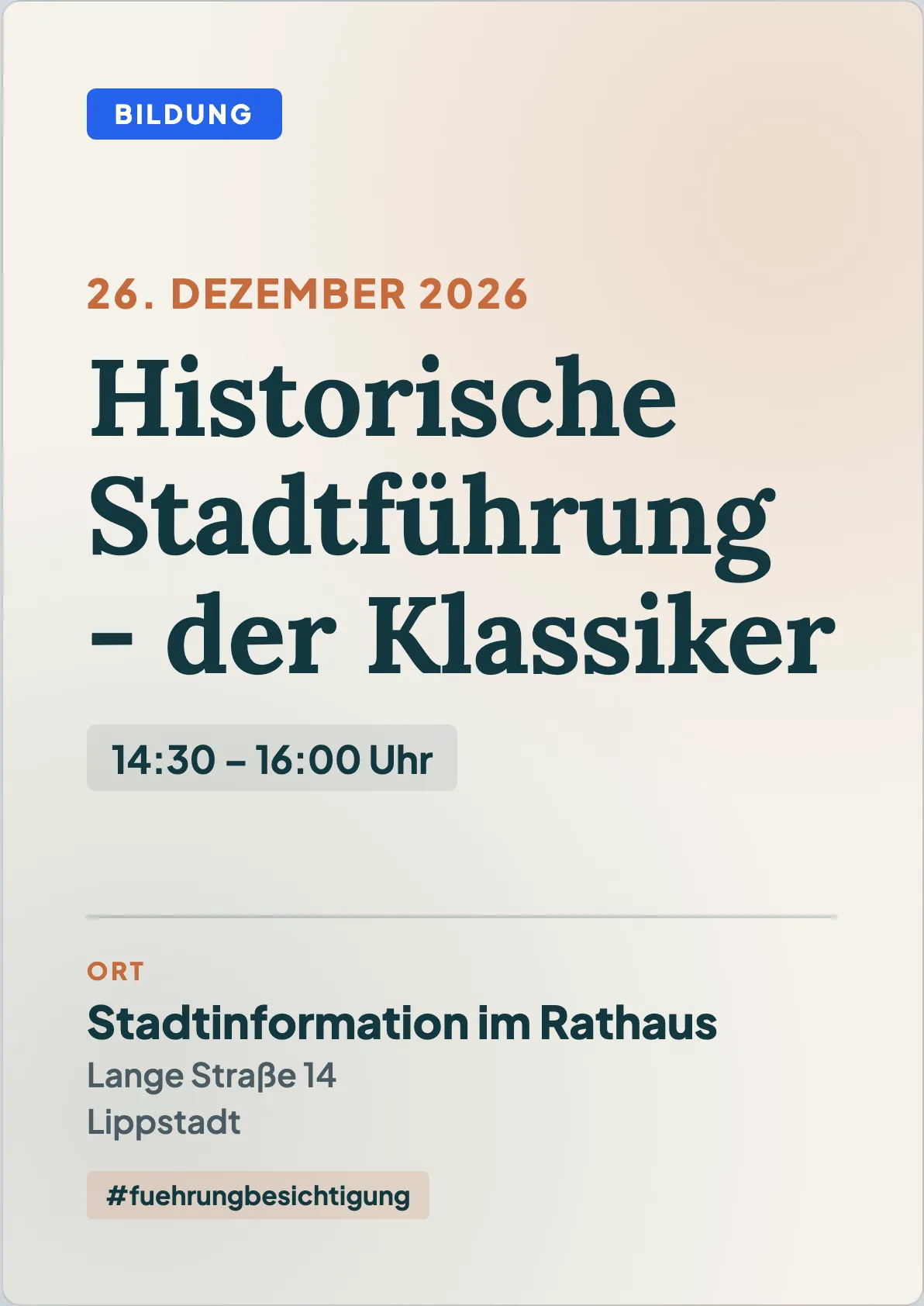 Veranstaltungsflyer