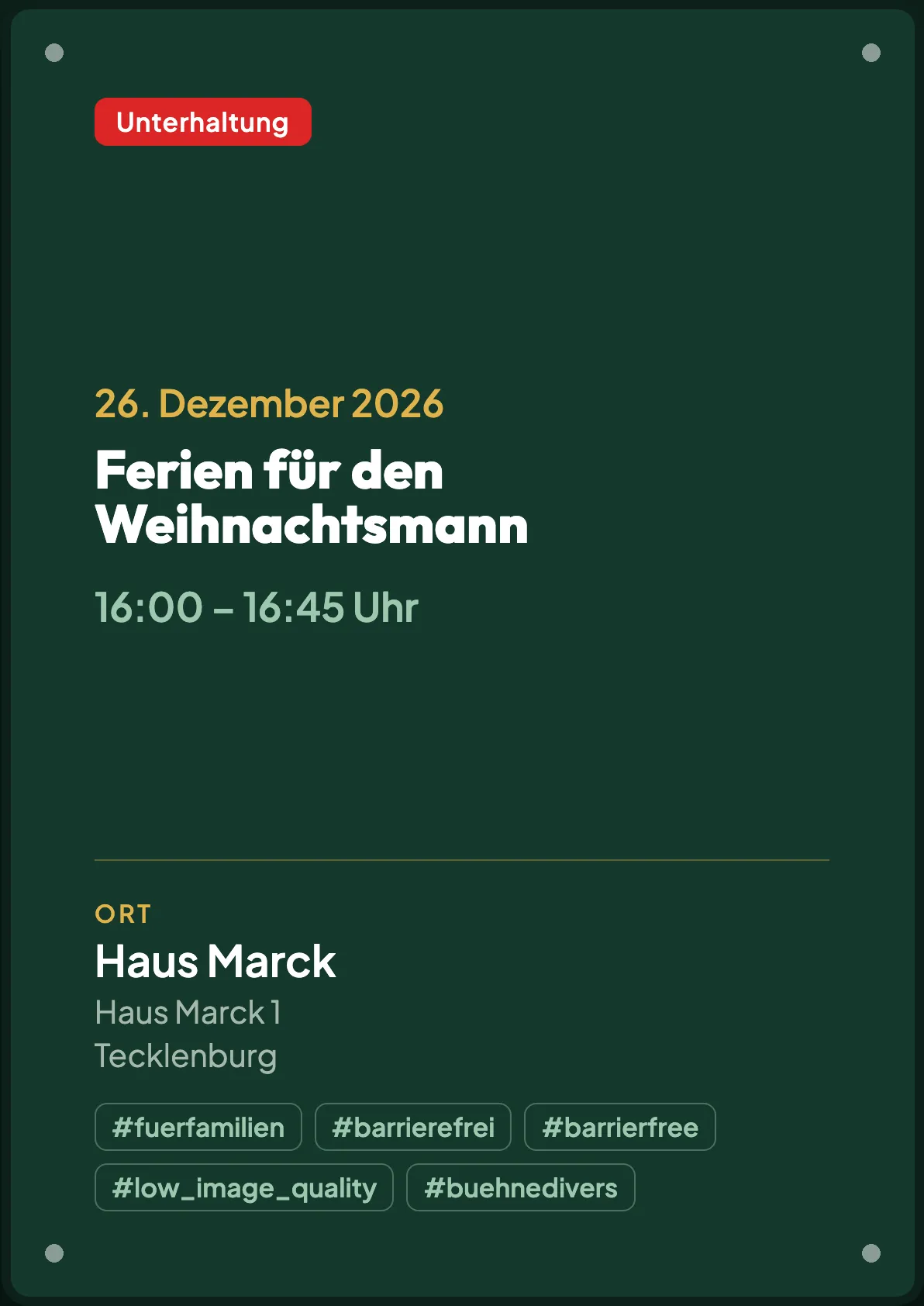 Veranstaltungsflyer