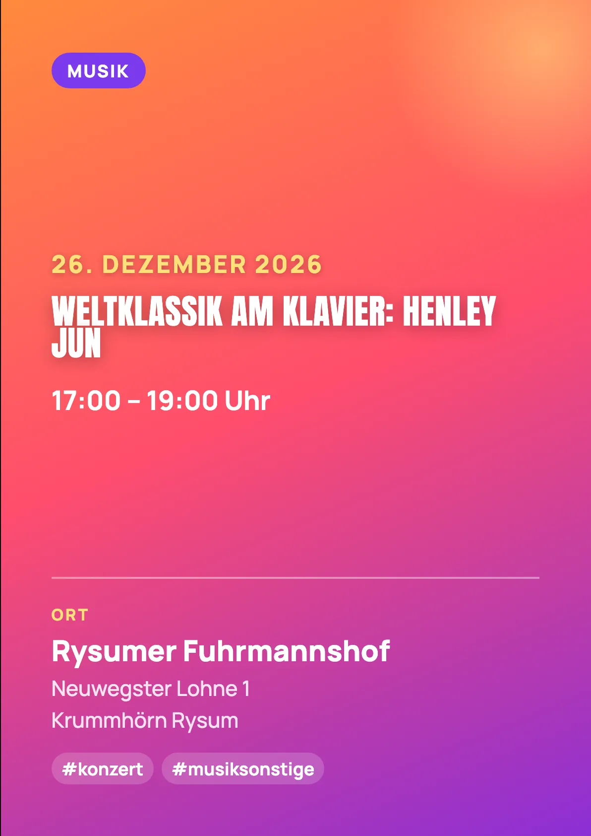 Veranstaltungsflyer
