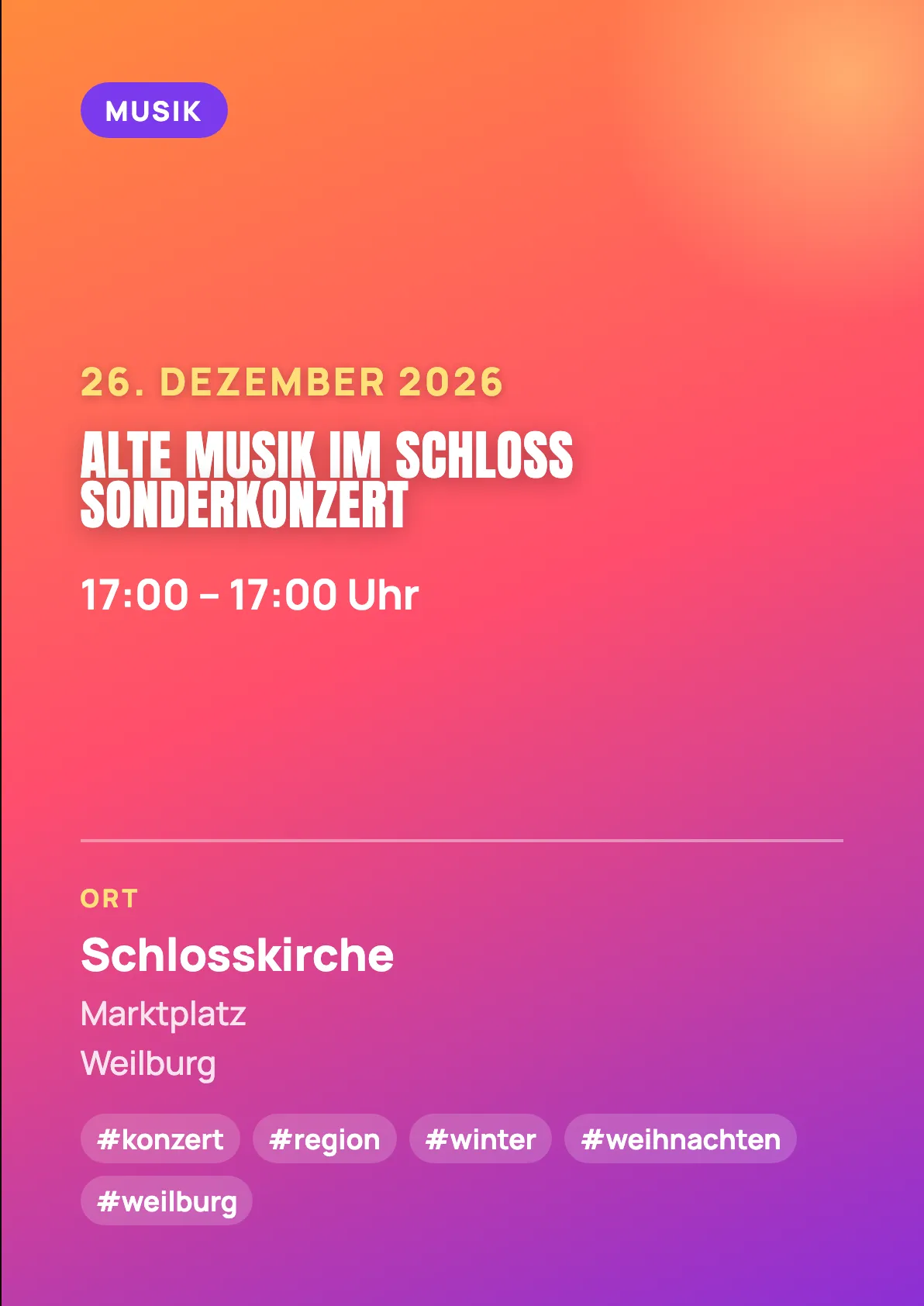 Veranstaltungsflyer
