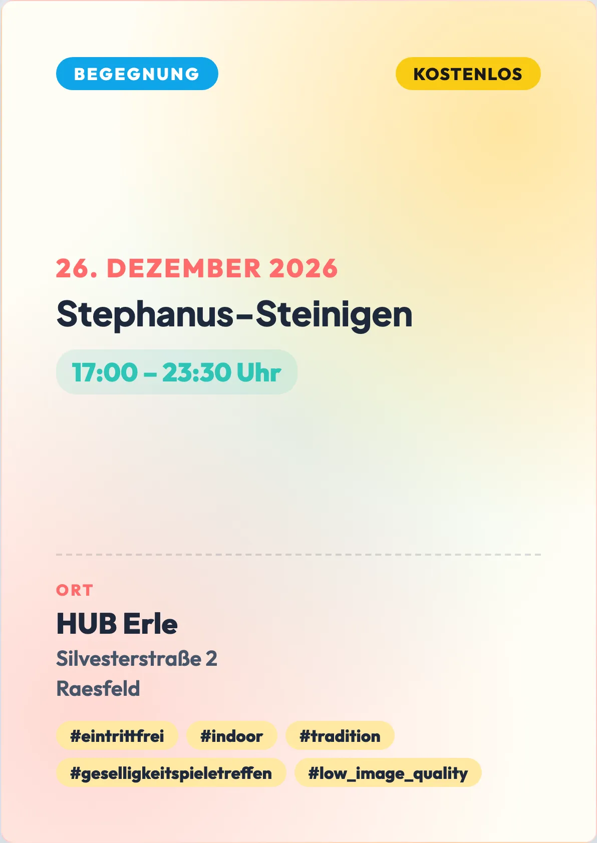 Veranstaltungsflyer