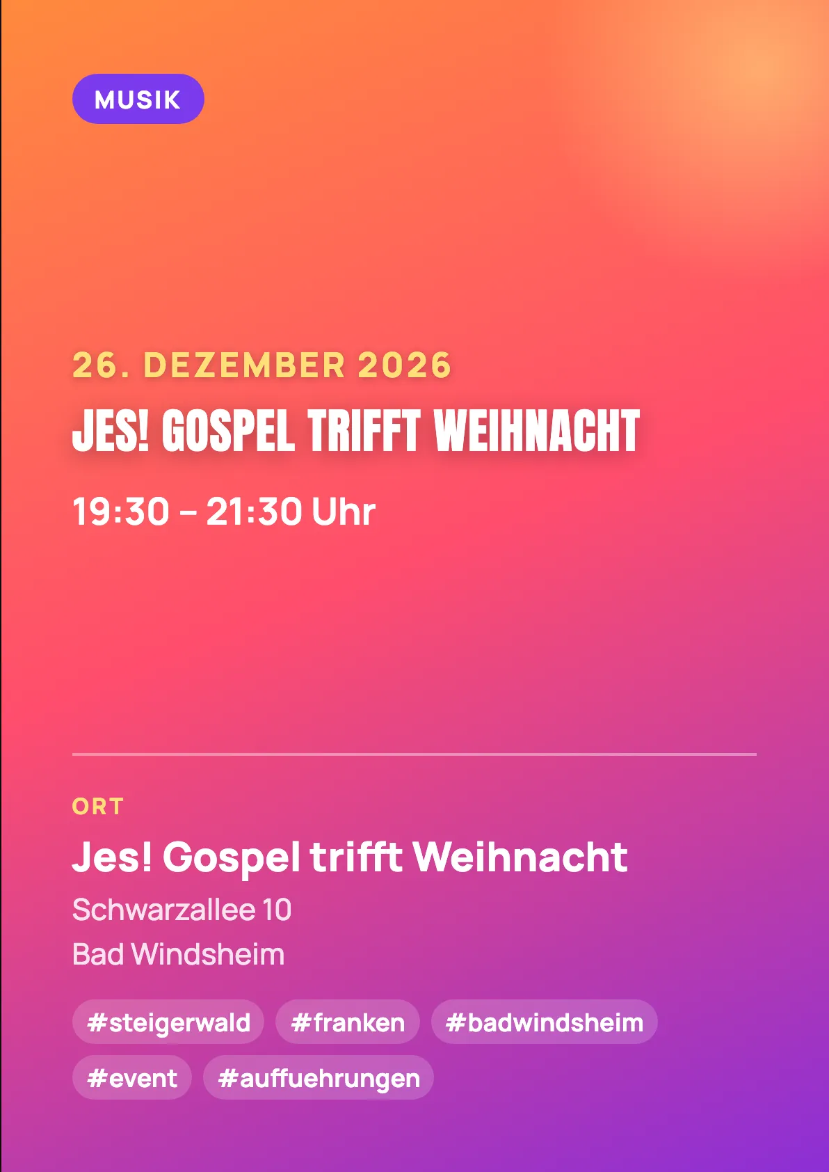 Veranstaltungsflyer