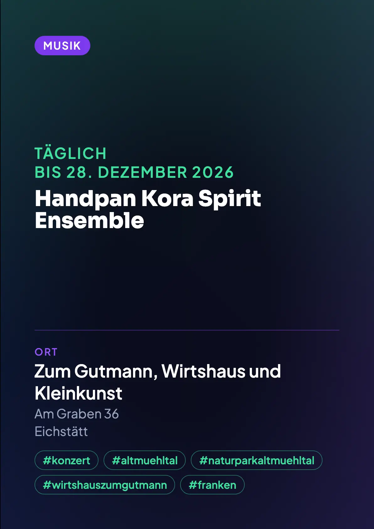 Veranstaltungsflyer