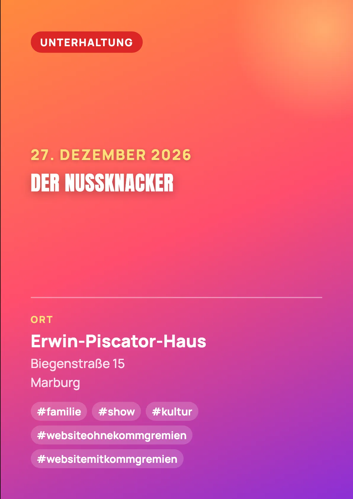 Veranstaltungsflyer