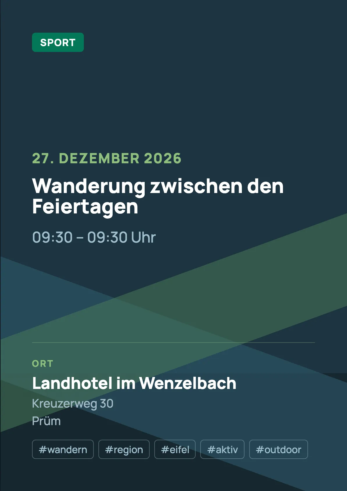 Veranstaltungsflyer
