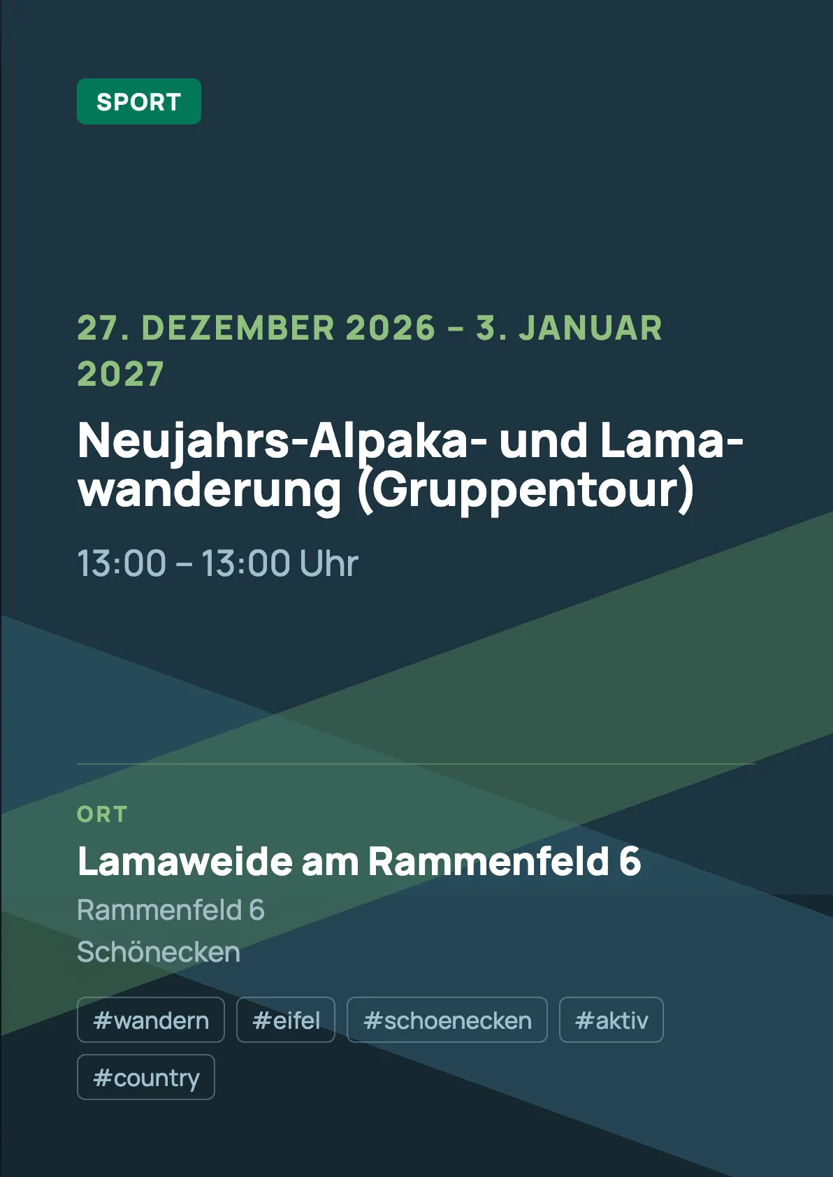 Veranstaltungsflyer
